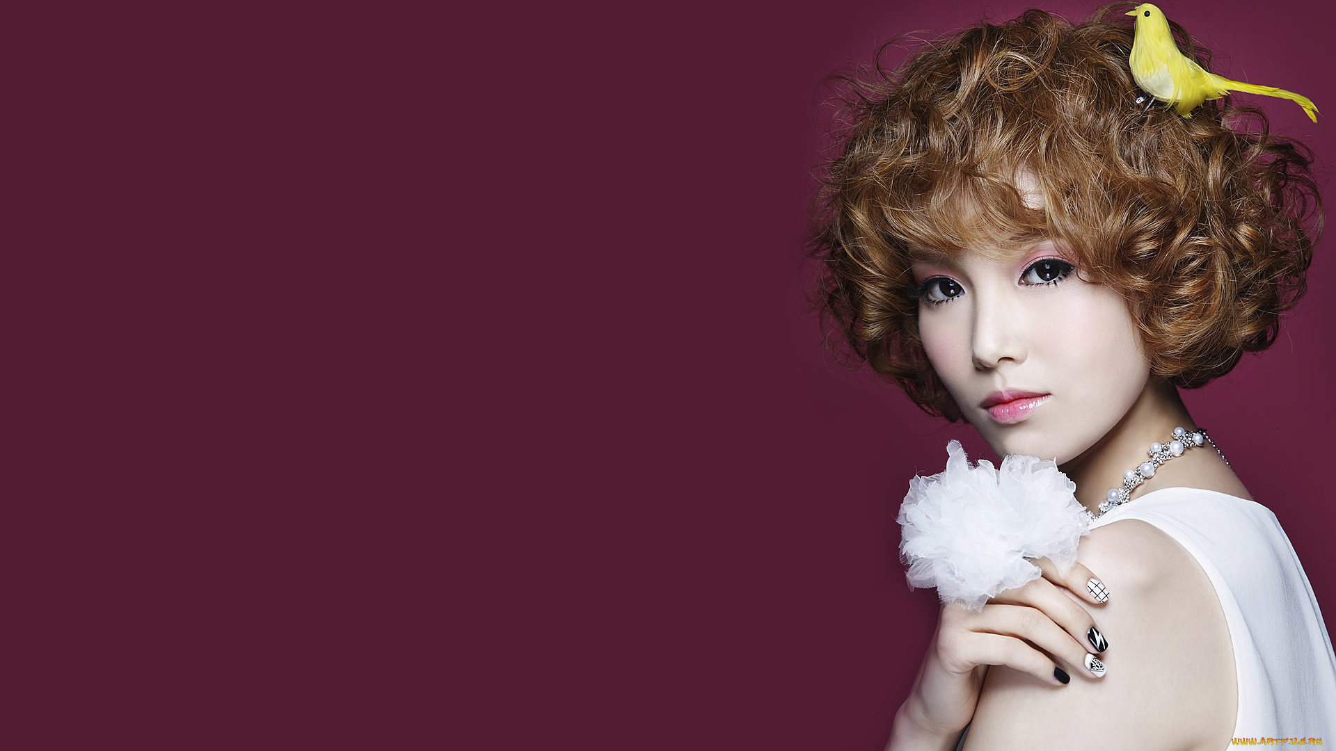 -Unsort, Азиатки, девушки, unsort, азиатки, украшение, взгляд, фон