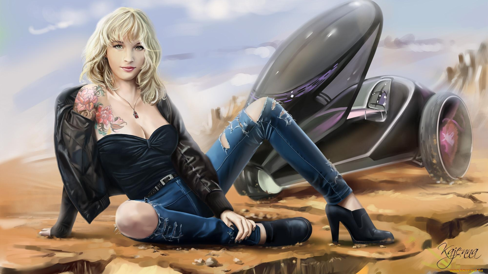 фэнтези, девушки, девушка, джинсы