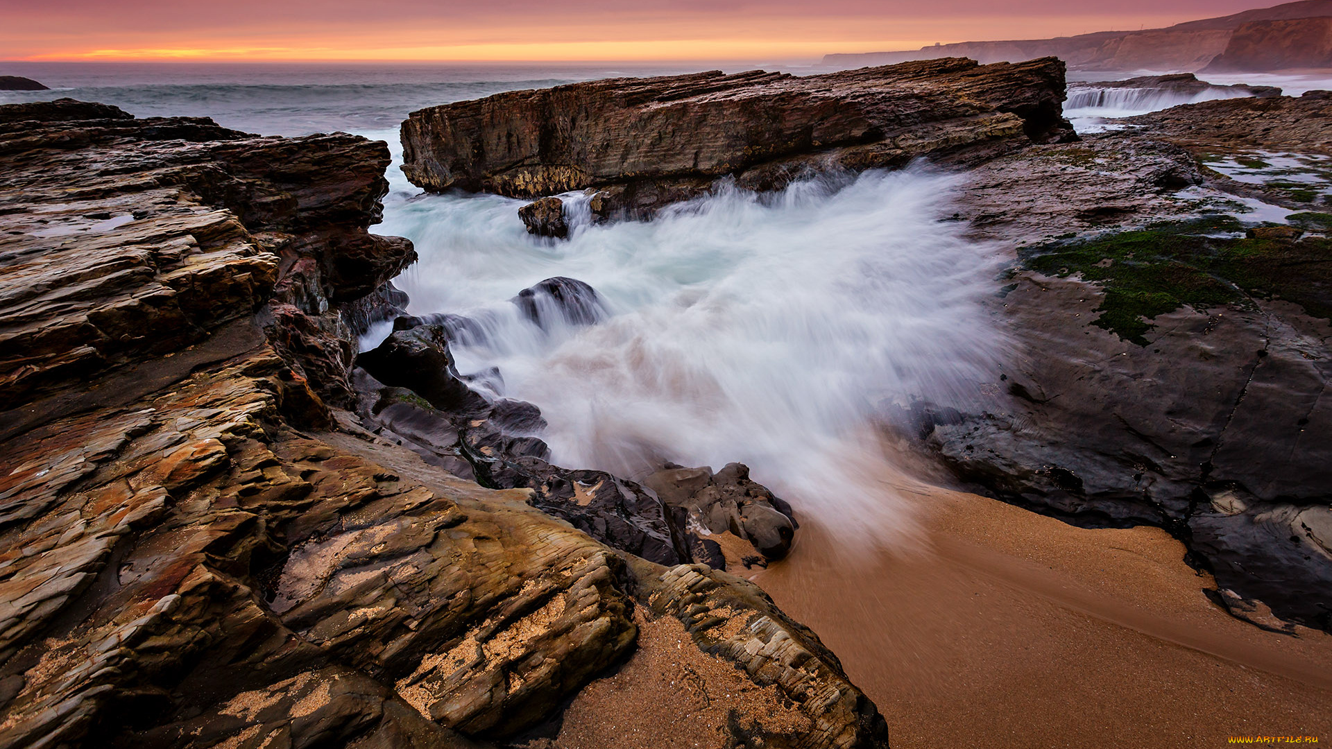 природа, побережье, берег, камни, океан