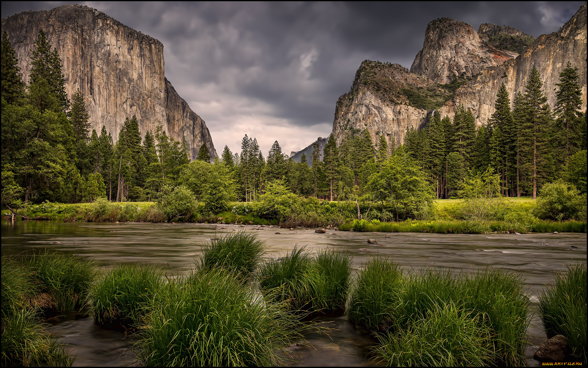 природа, реки, озера, горы, лес, река