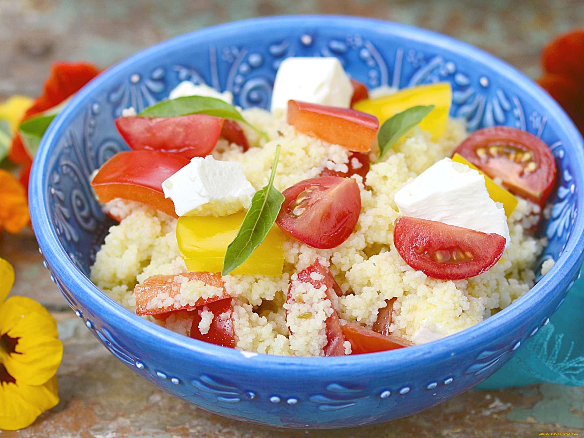 еда, салаты, , закуски, фета, помидор, киноа