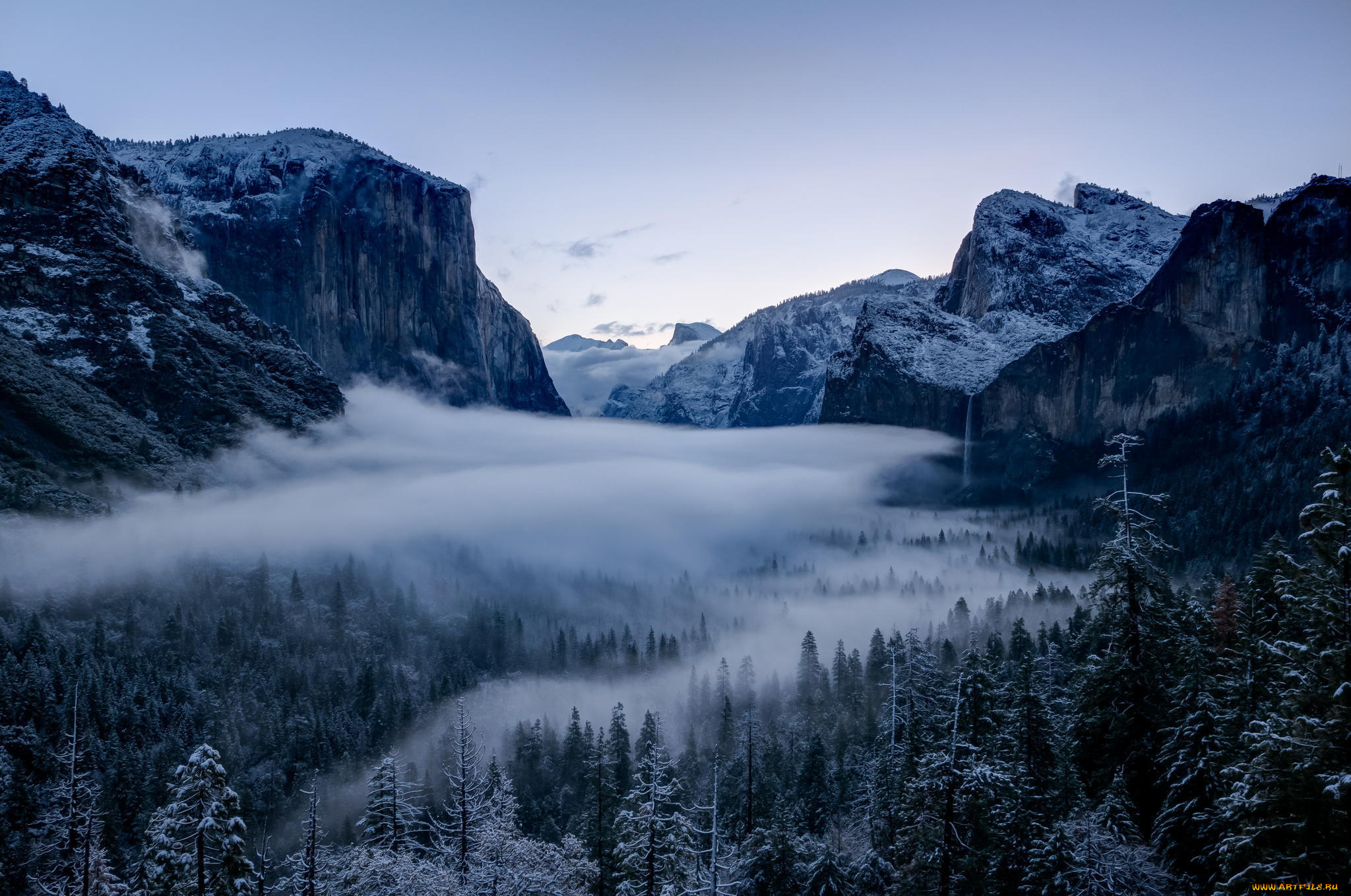 природа, горы, california, калифорния, yosemite, national, park, национальный, парк, йосемити, sierra, nevada, mountains, долина, сьерра-невада, лес, деревья, зима