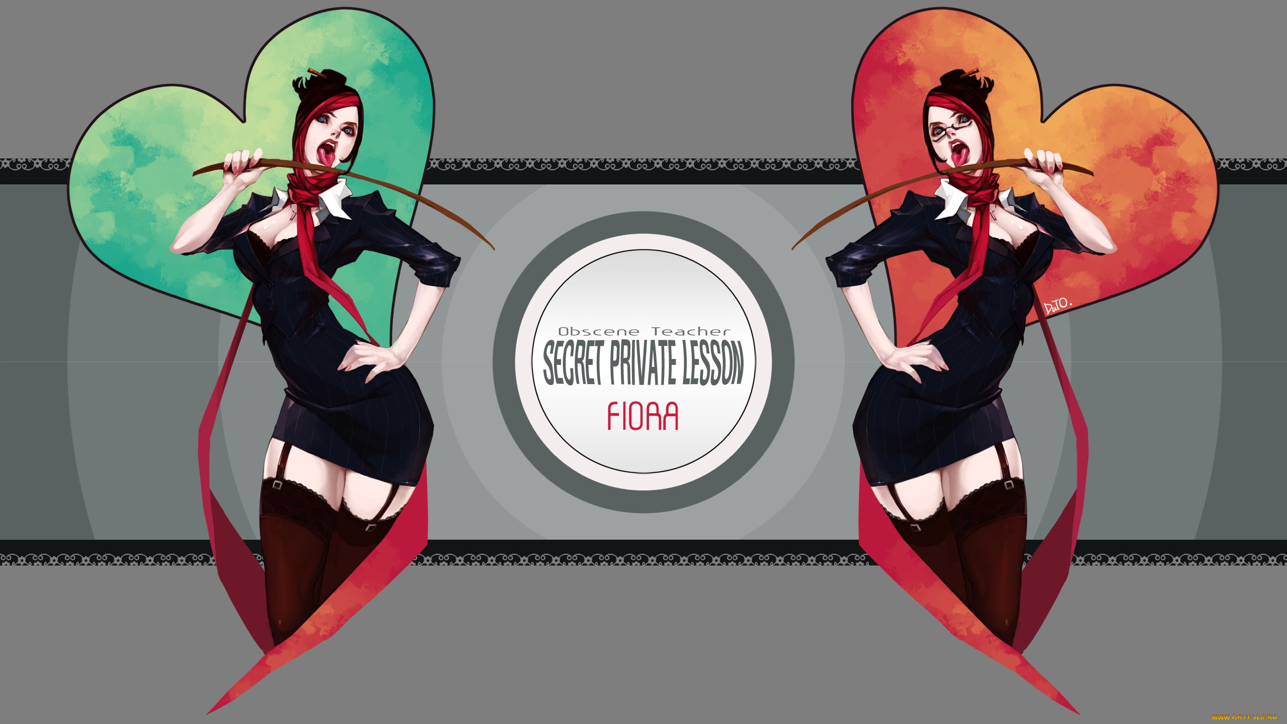 league, of, legends, фэнтези, девушки, league, of, legends, арт, сердечки, галстук, костюм