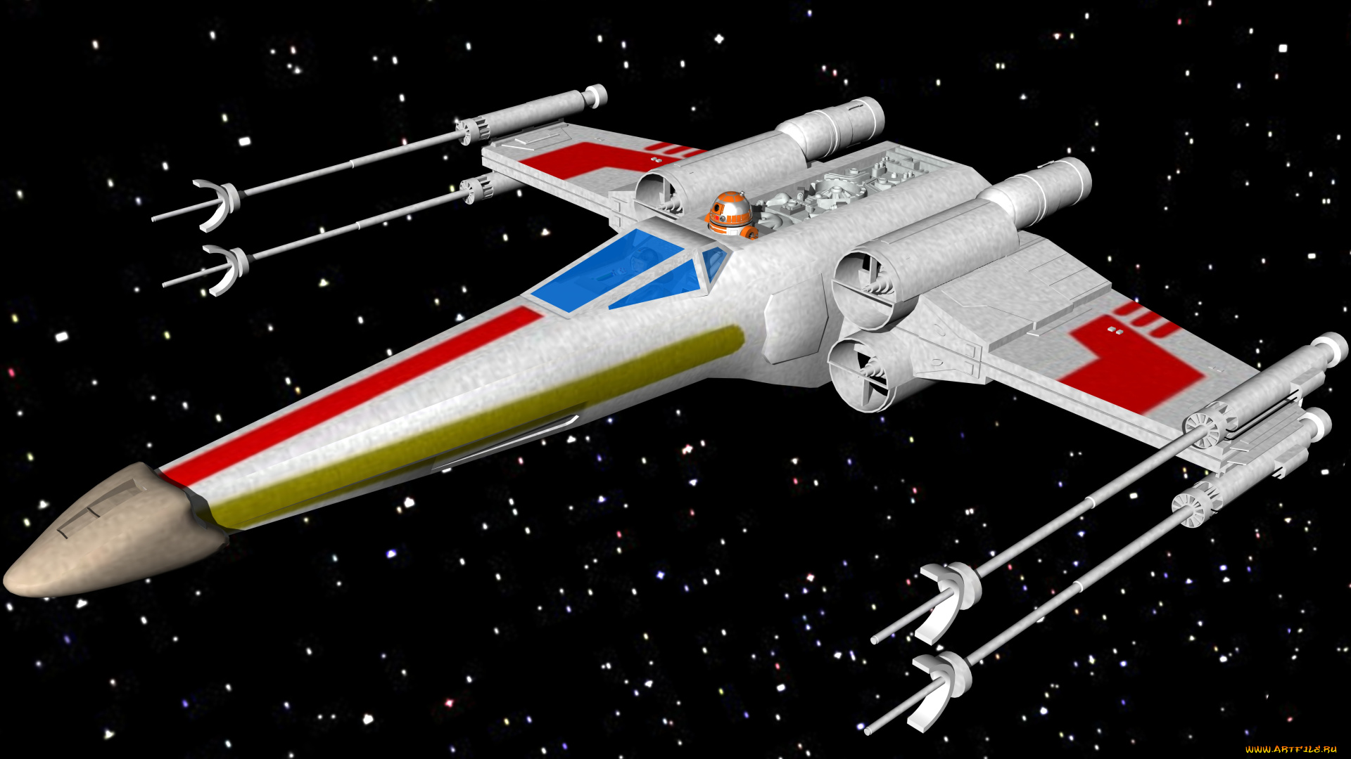 космос, арт, звезды, полет, вселенная, космический, корабль