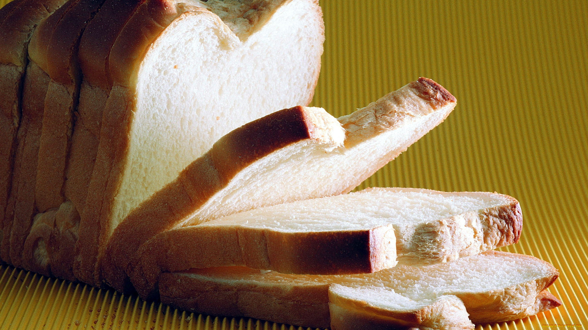 еда, хлеб, , выпечка, белый, ломтики, буханка