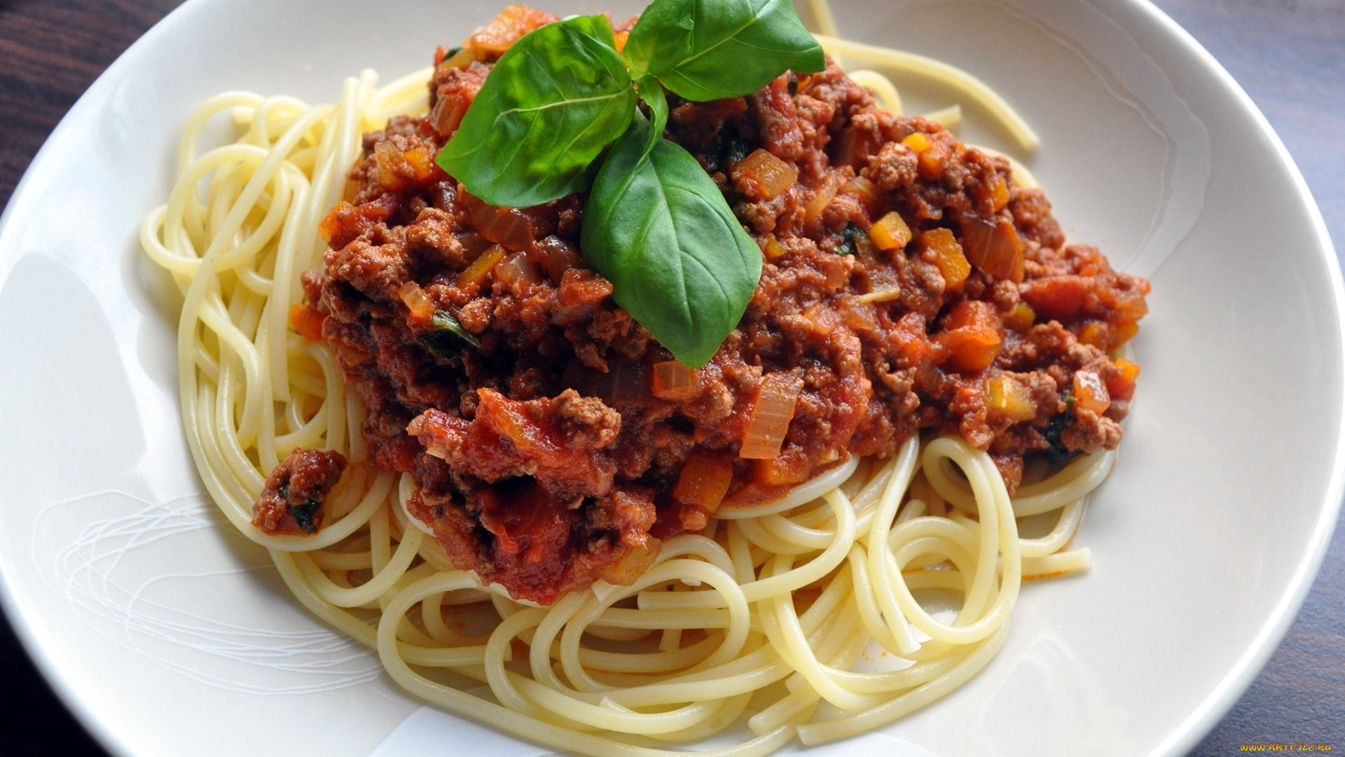 еда, макаронные, блюда, соус, спагетти, базилик