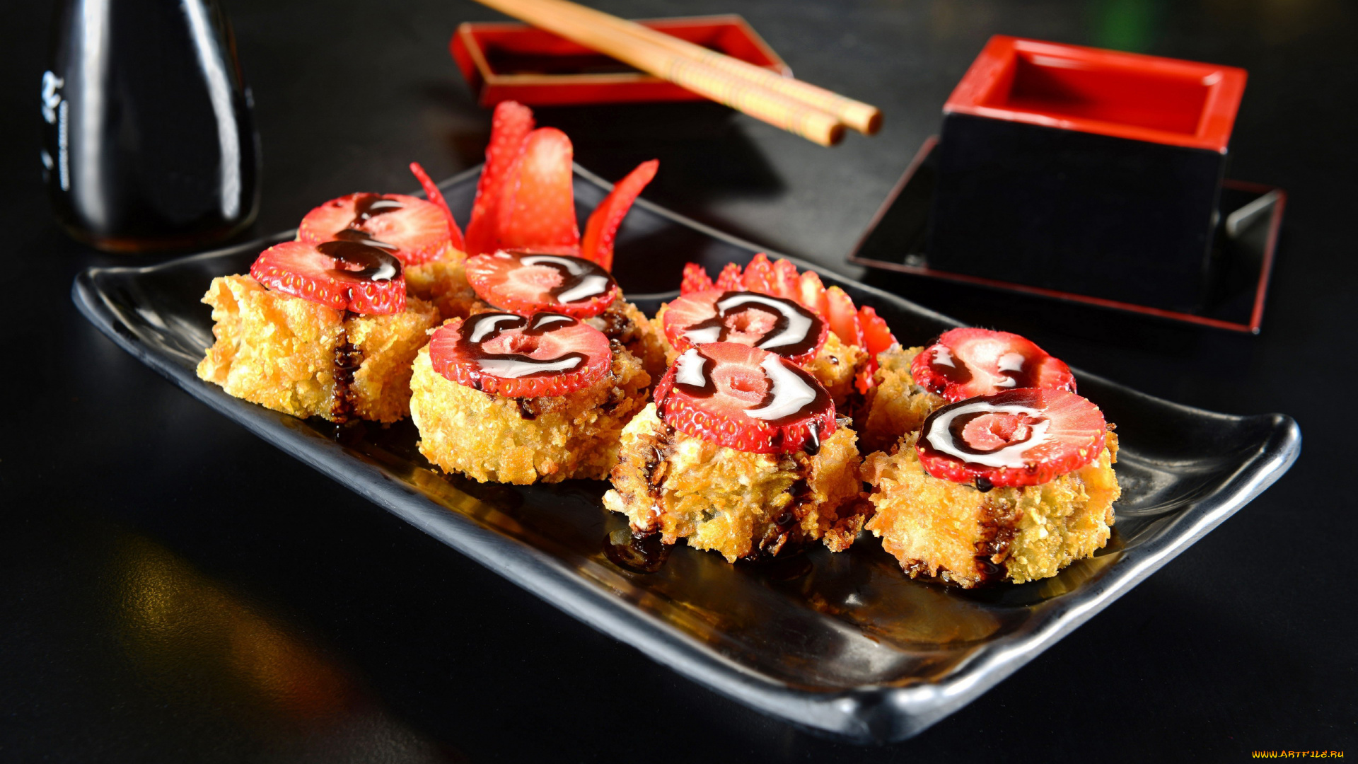 еда, пирожные, , кексы, , печенье, сладкие, десерт, клубника, суши