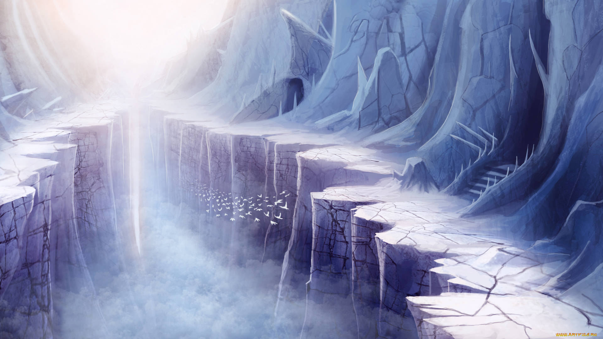 фэнтези, иные, миры, , иные, времена, мир, иной, пещера, ледяная, пустыня, зима