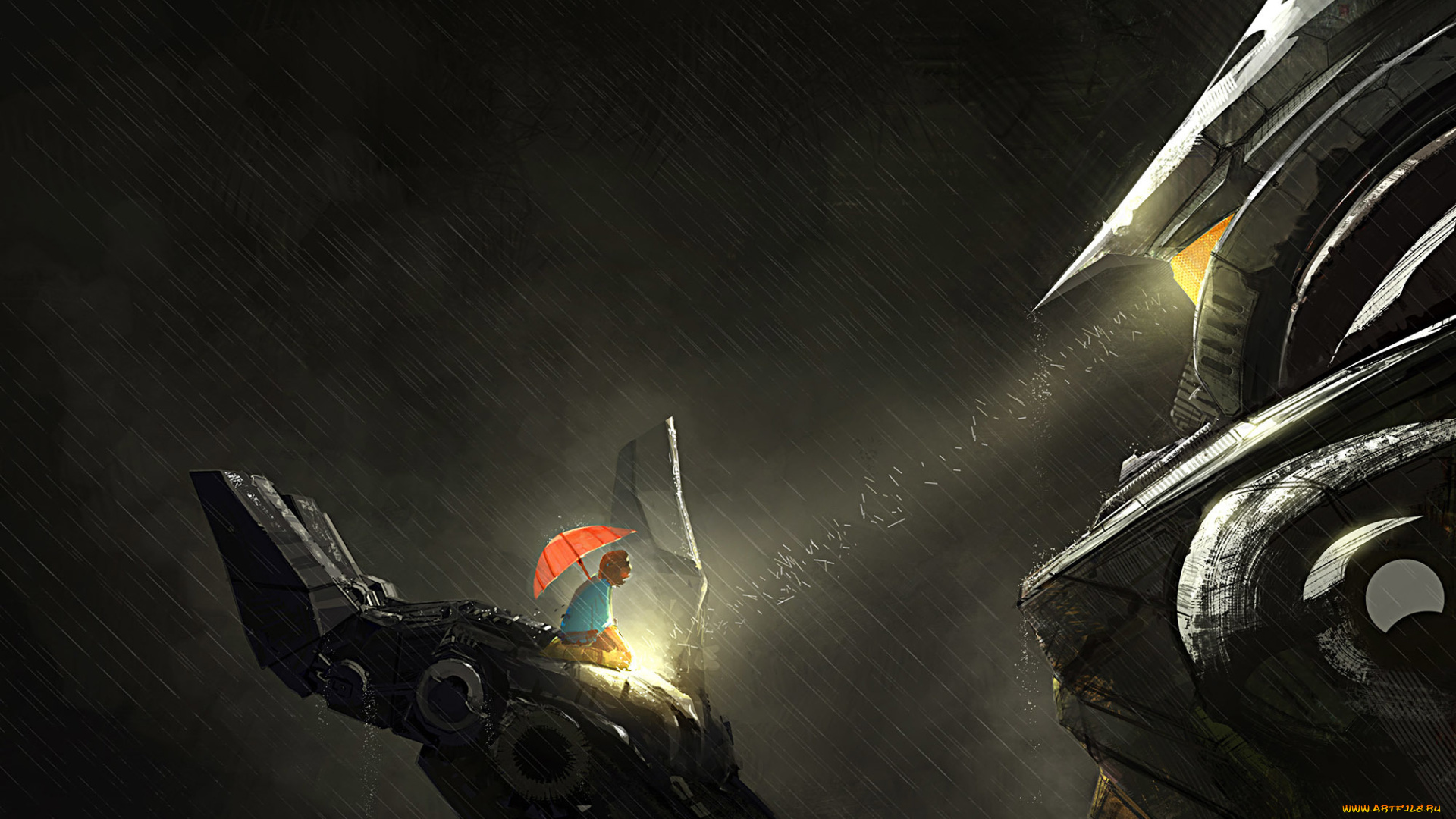 фэнтези, роботы, , киборги, , механизмы, робот, человек, свет