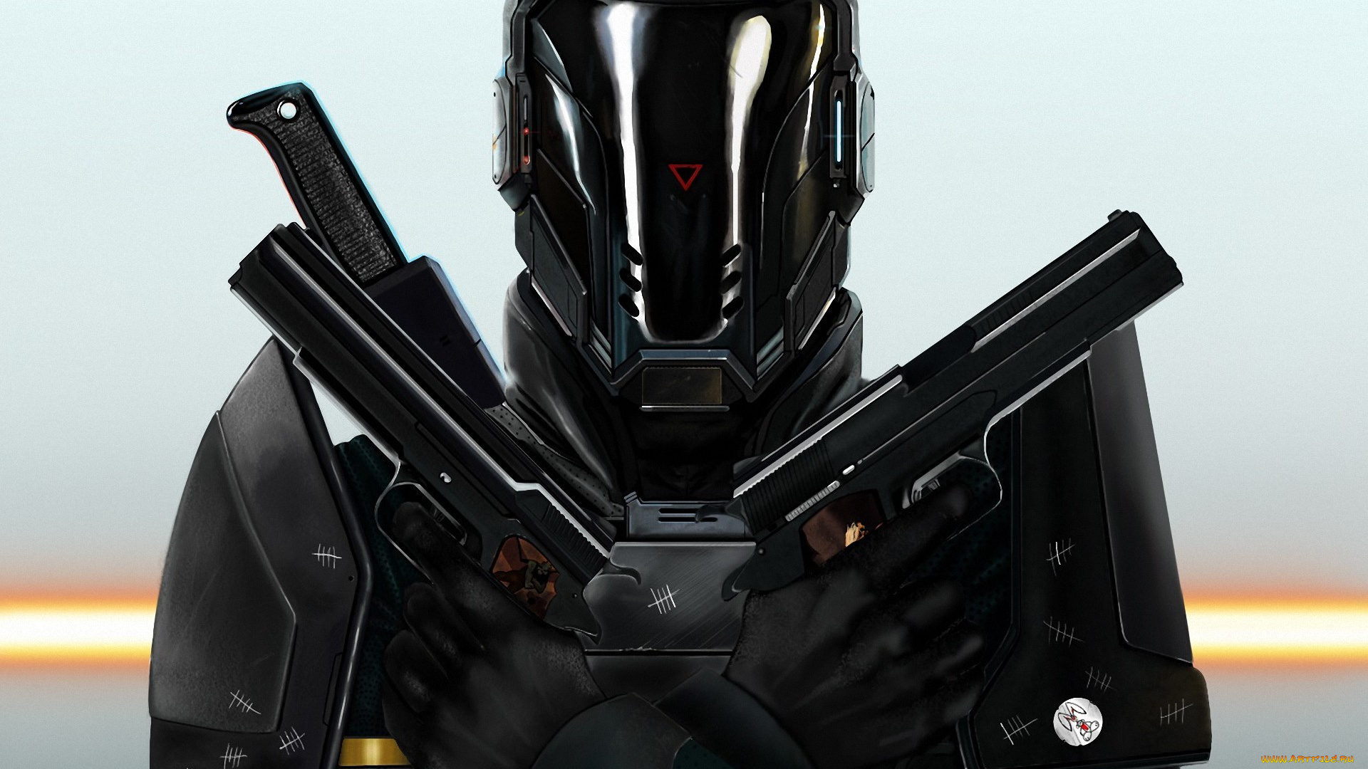 фэнтези, роботы, , киборги, , механизмы, шлем, оружие, броня, арт, паладин, gabriel, насечки