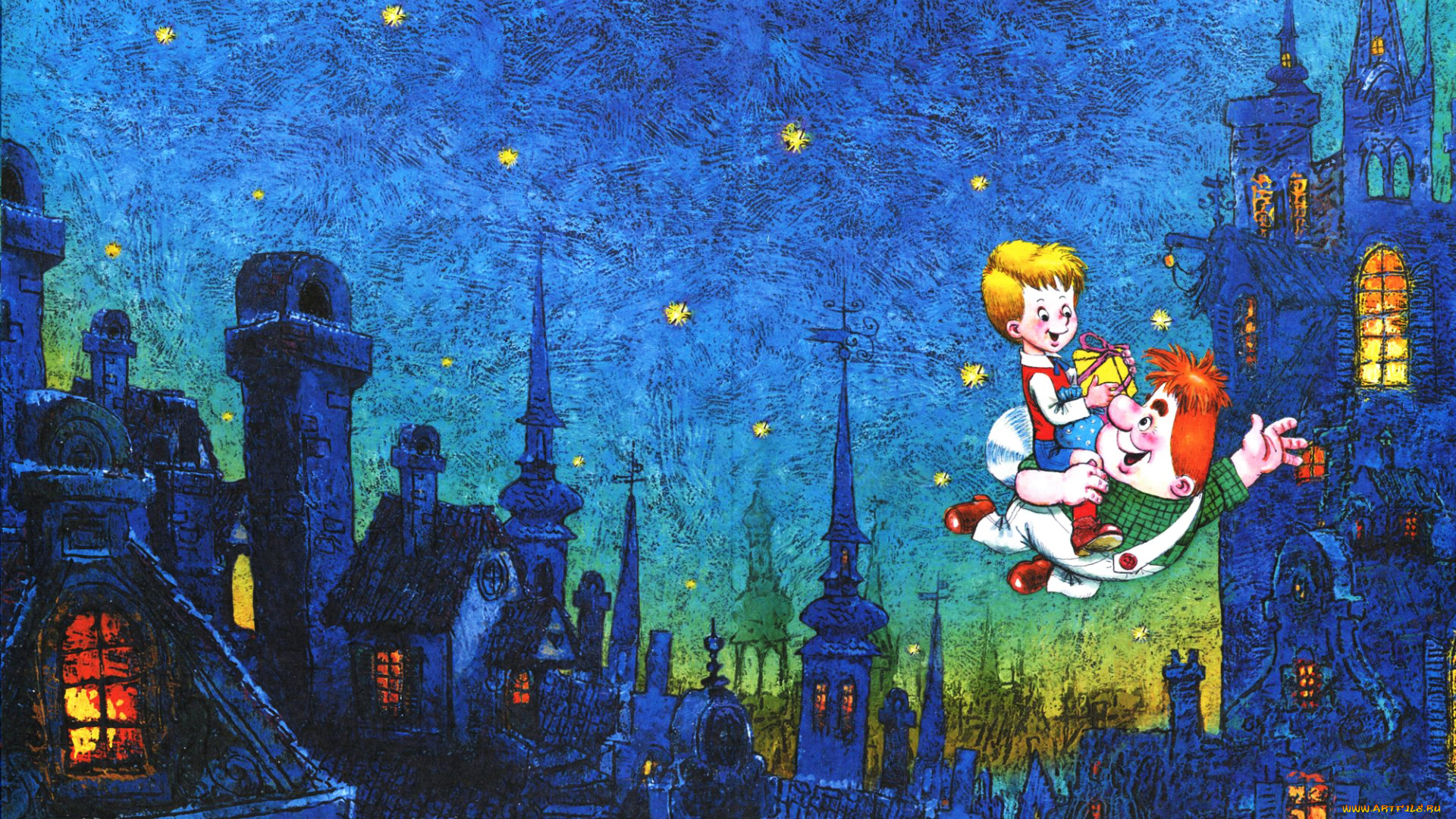 мультфильмы, малыш, и, карлсон, карлсон, малыш