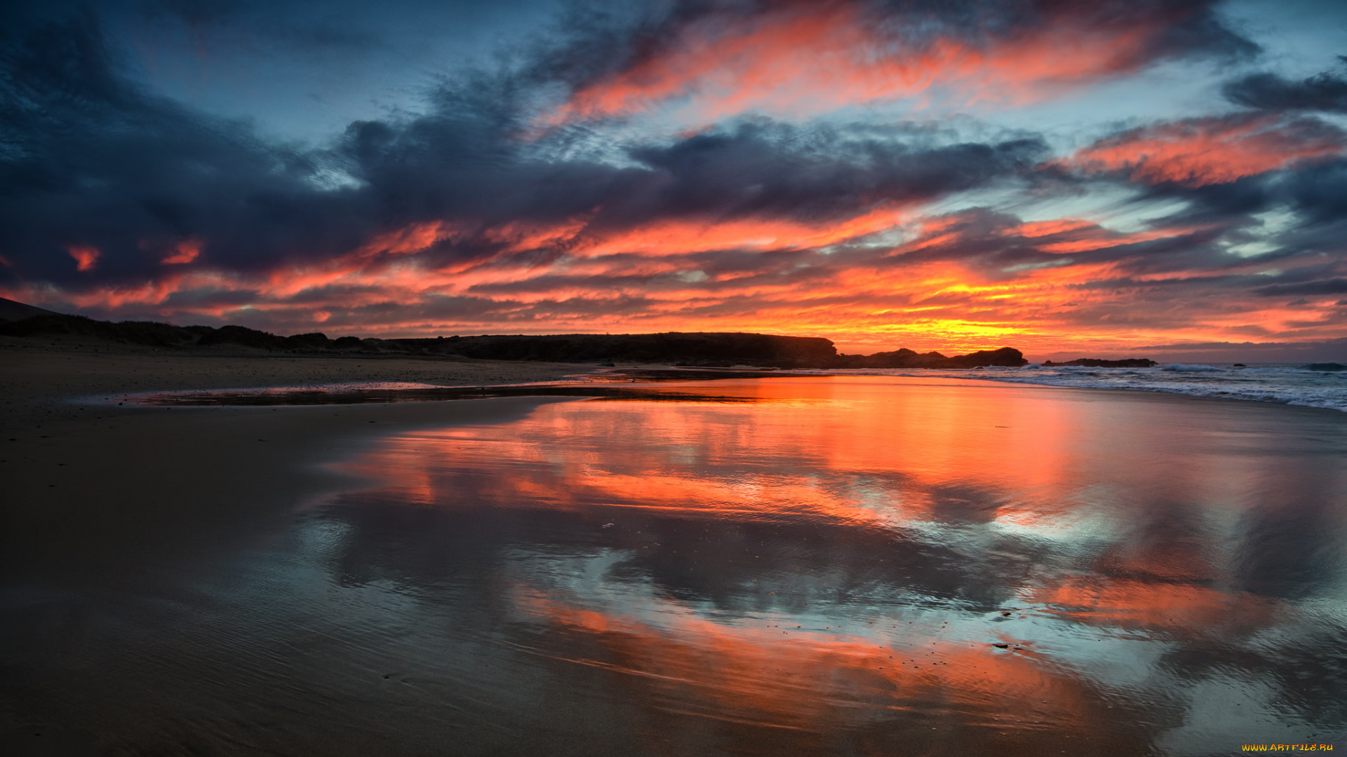 природа, восходы, закаты, море, пляж, закат