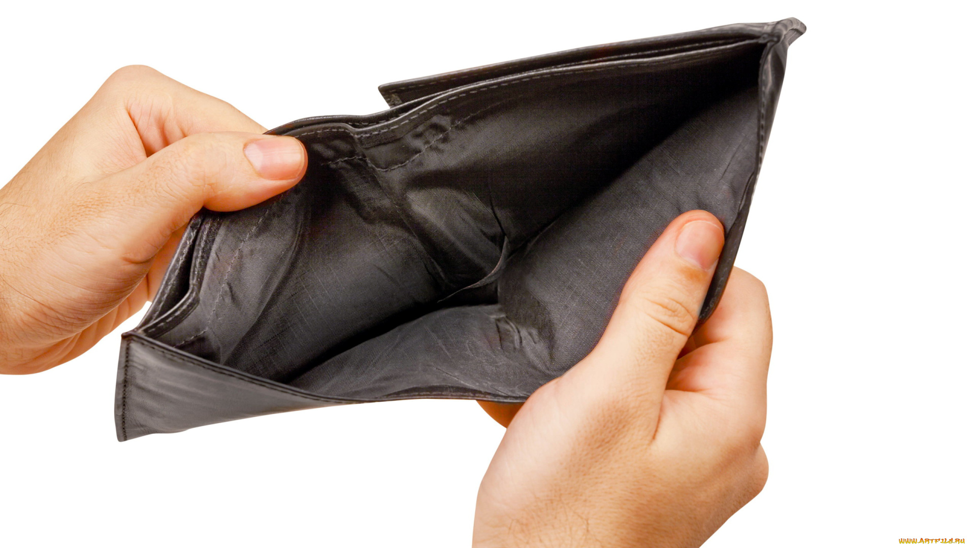 разное, руки, портмоне, пустое