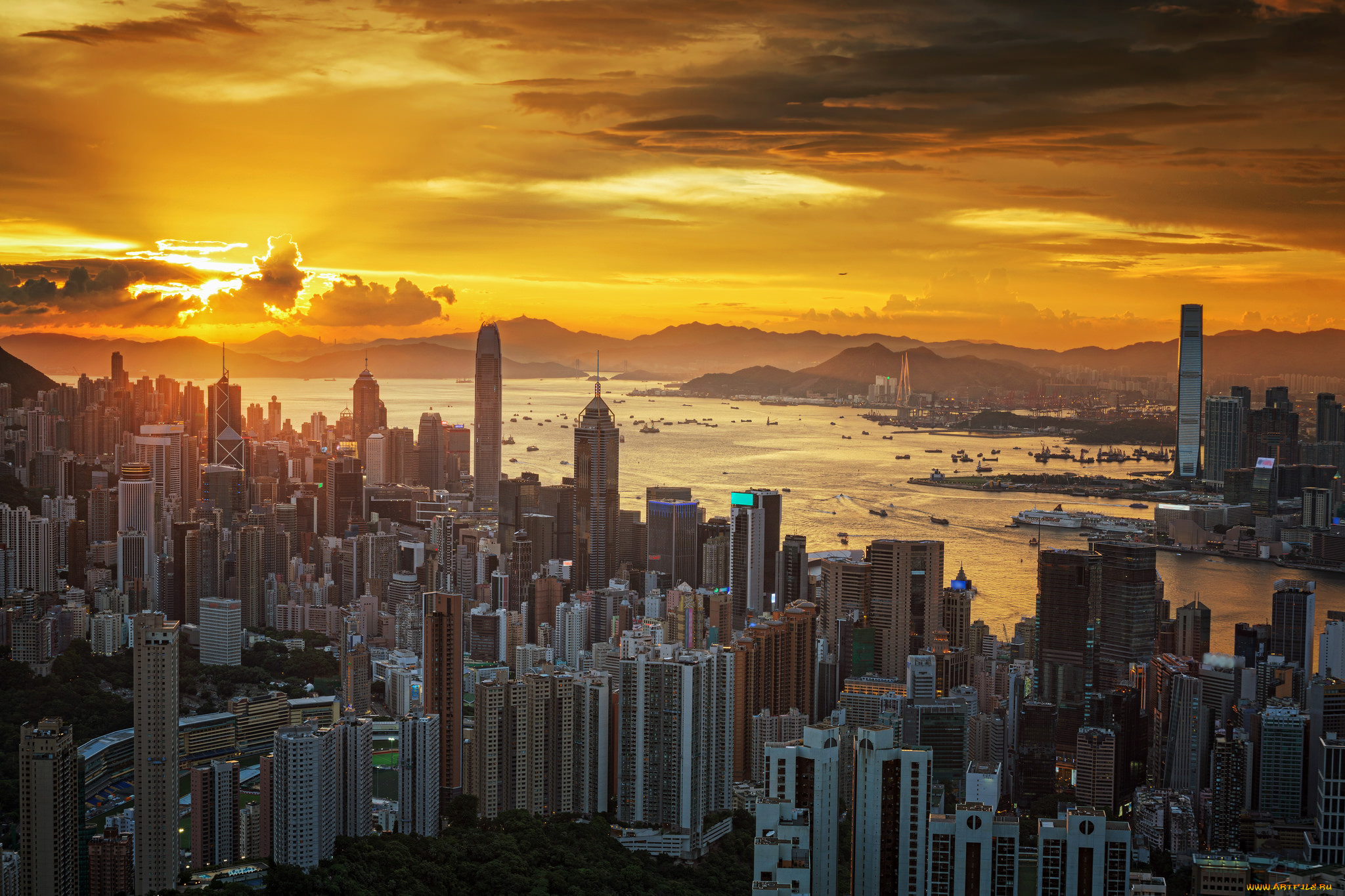 hong, kong, city, города, гонконг, , китай, центр, деловой