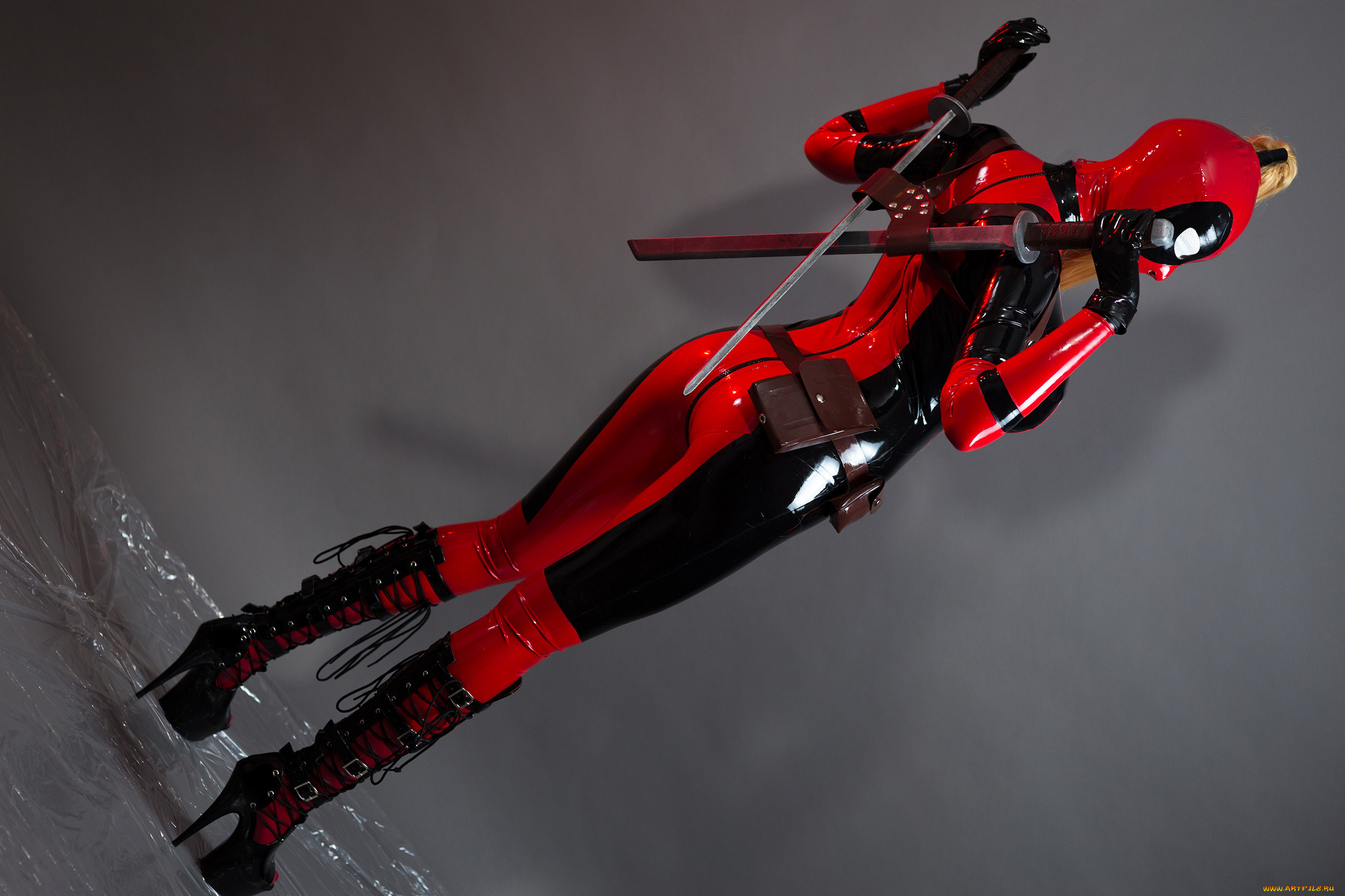 разное, cosplay, , косплей, lady, deadpool, marvel, латекс, latex, катана, katana, girl, девушка, дэдпул, wanda, wilson, ванда, уилсон, марвел, леди, каблуки