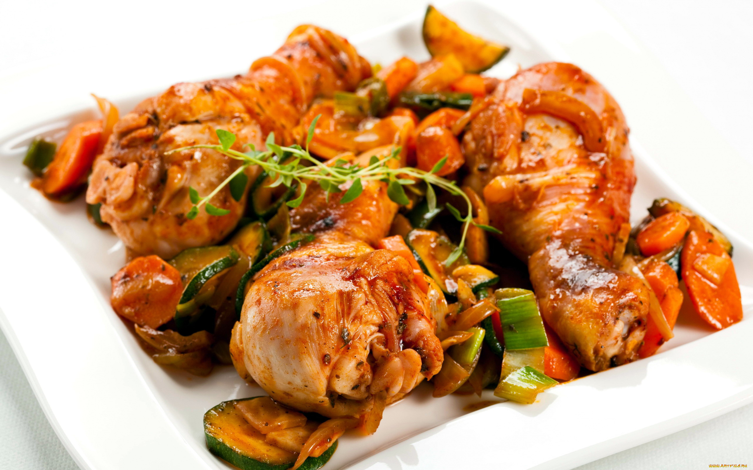 еда, мясные, блюда, овощи, ножки, куриные, жареные