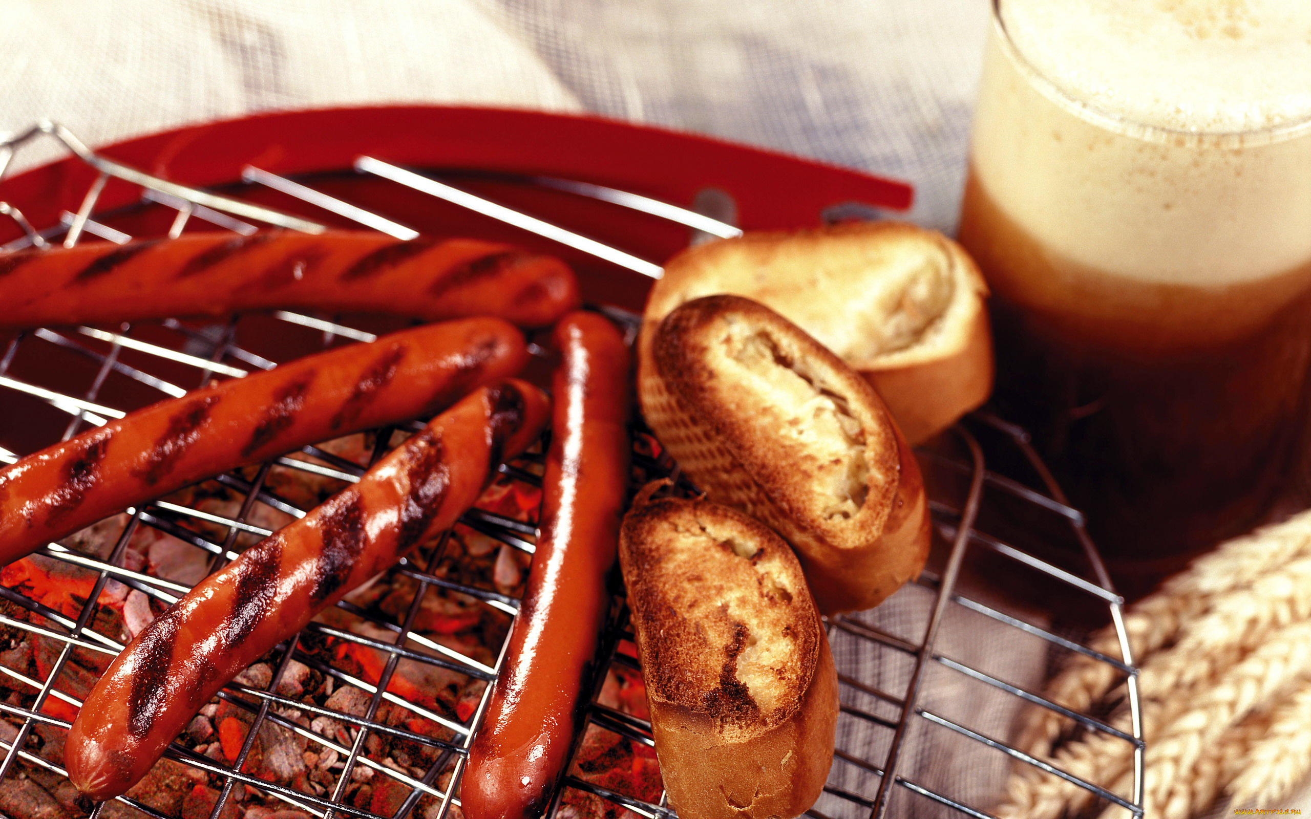 еда, шашлык, , барбекю, гриль, аппетитные, колбаски, багет