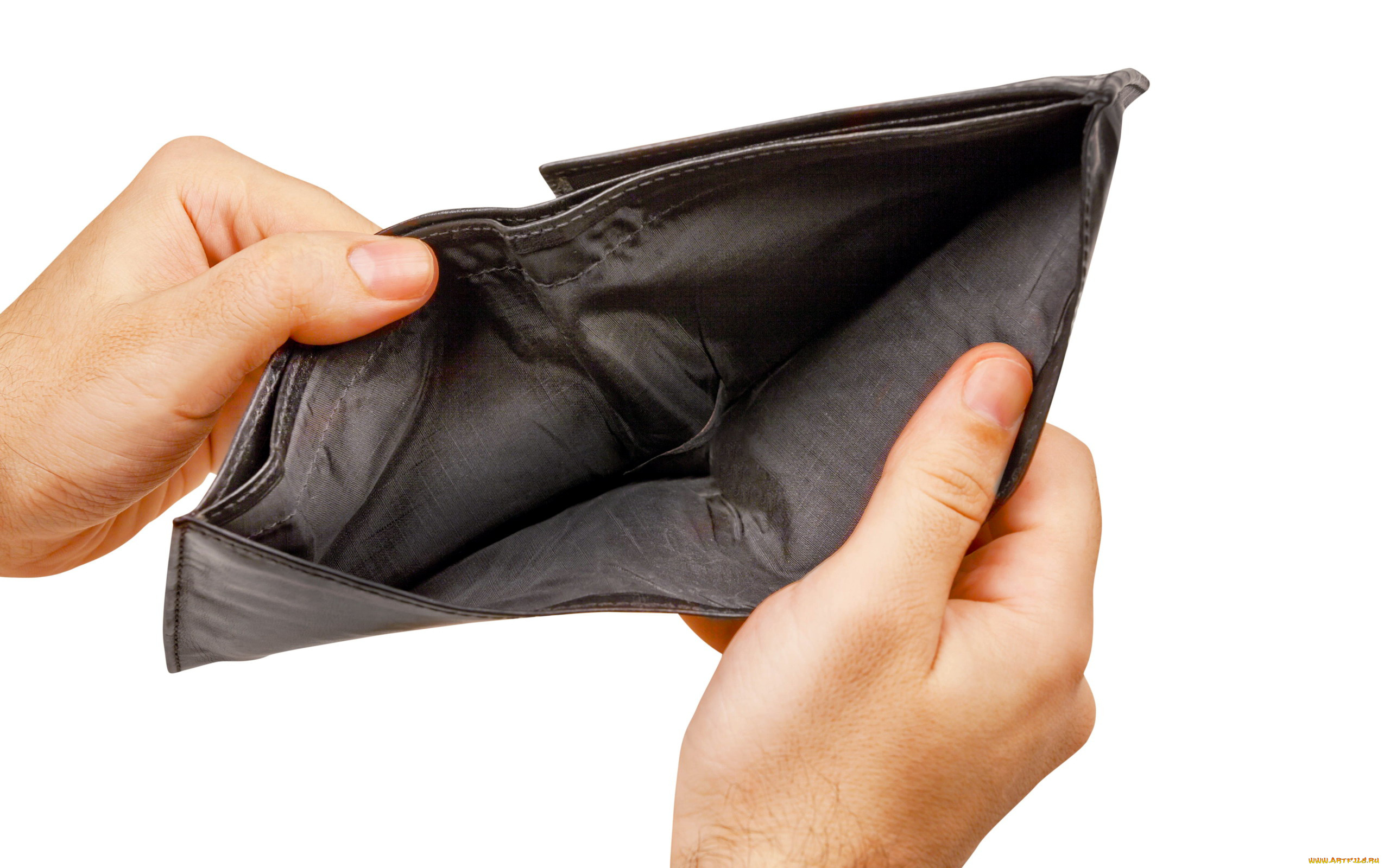 разное, руки, портмоне, пустое