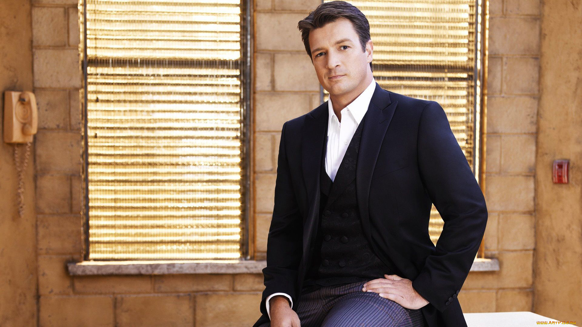 мужчины, nathan, filion, костюм, жилет