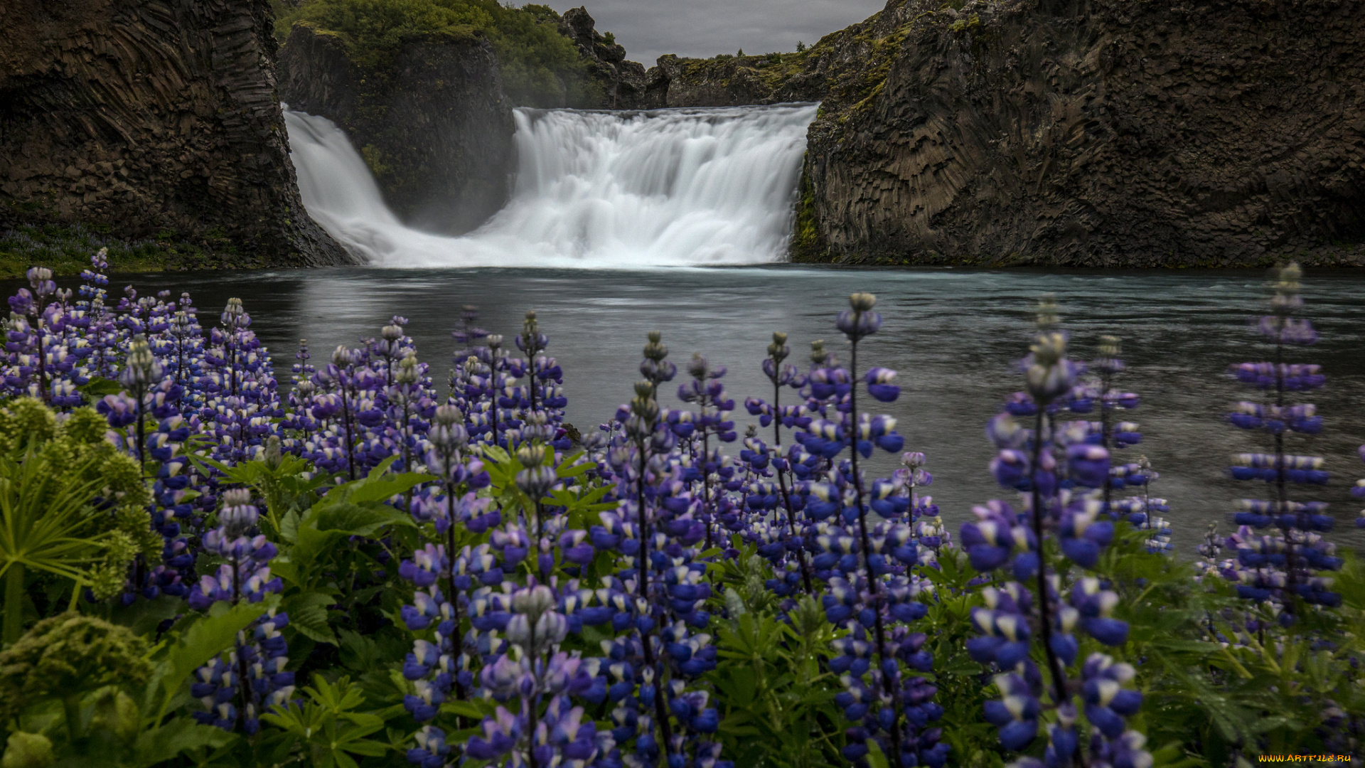 природа, водопады, river, река, вода, waterfall, rocks, камни, водопад, water, stream, поток