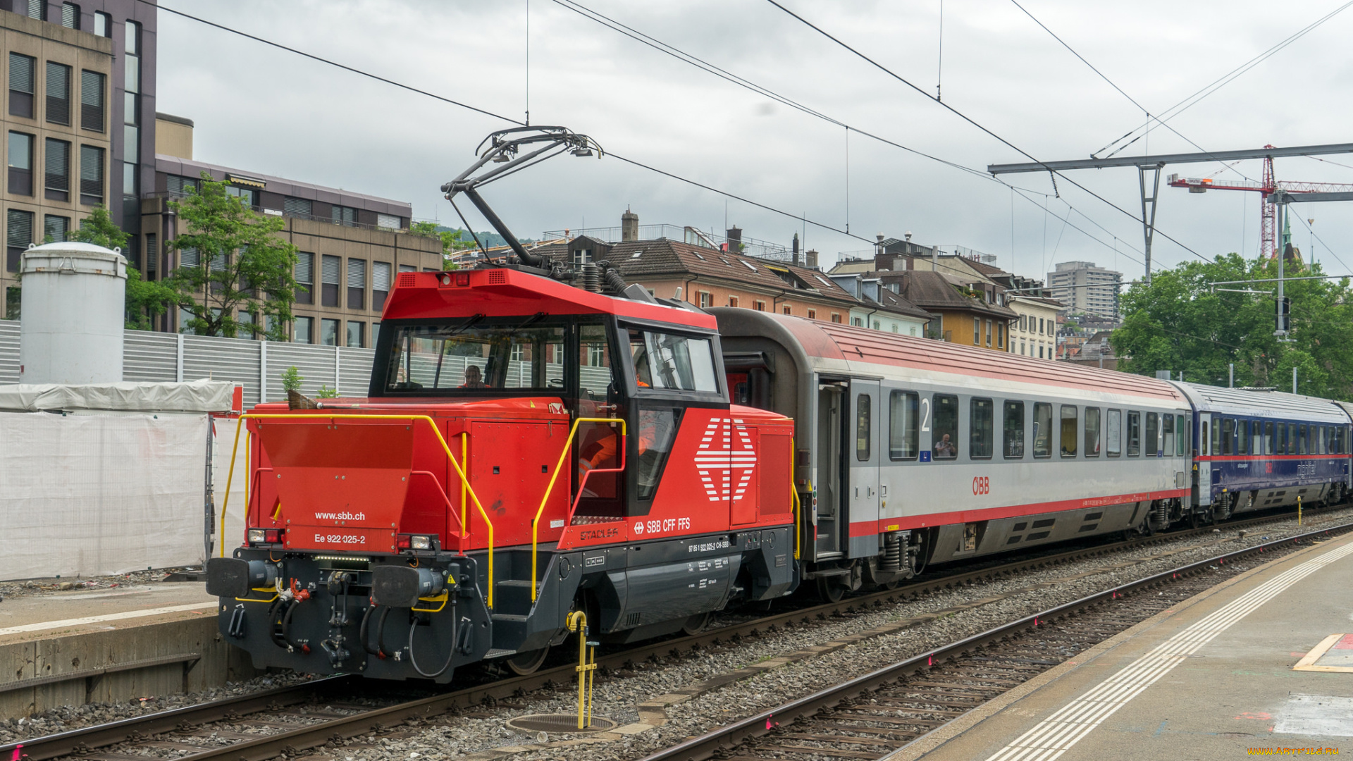 техника, электровозы, локомотив, состав