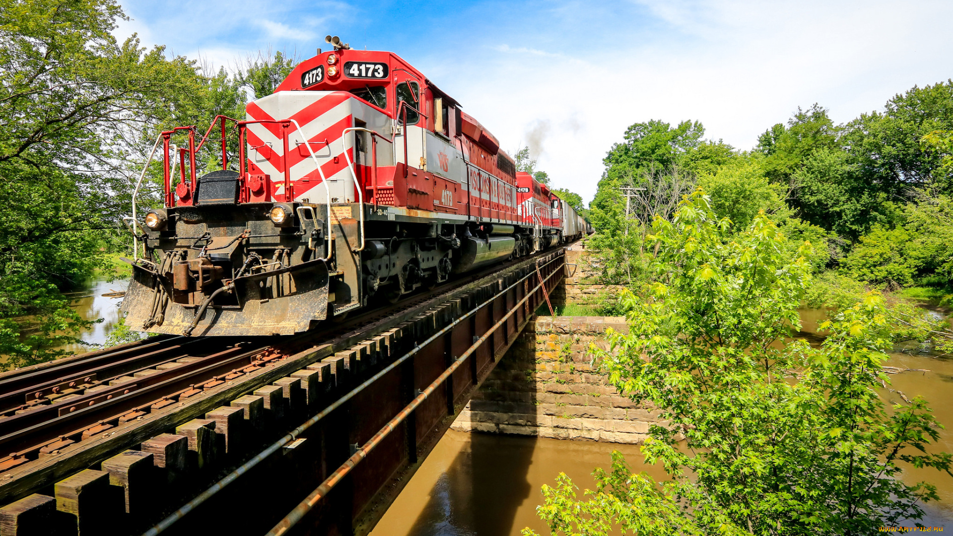 техника, поезда, локомотив, состав