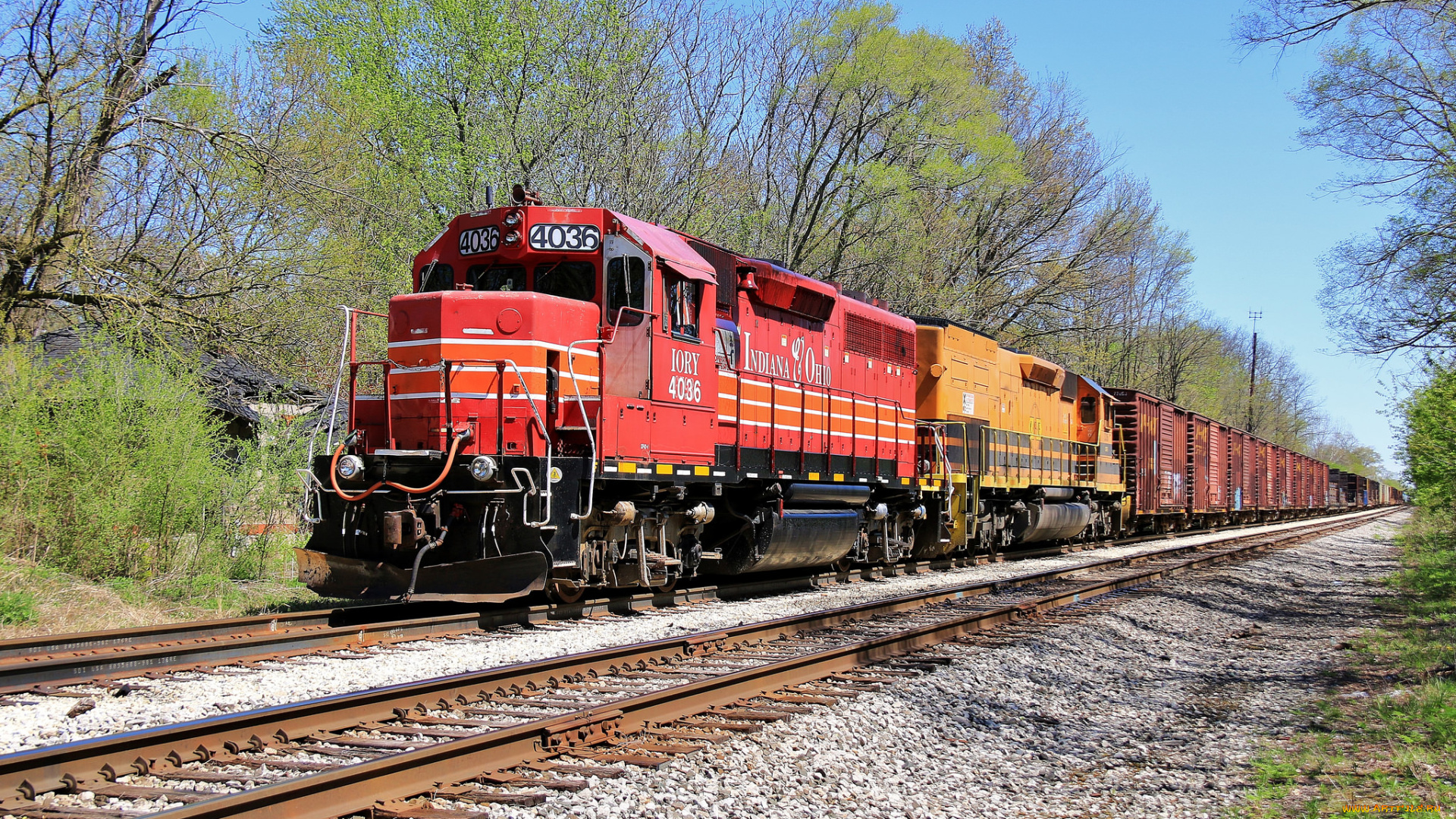 техника, поезда, локомотив, состав