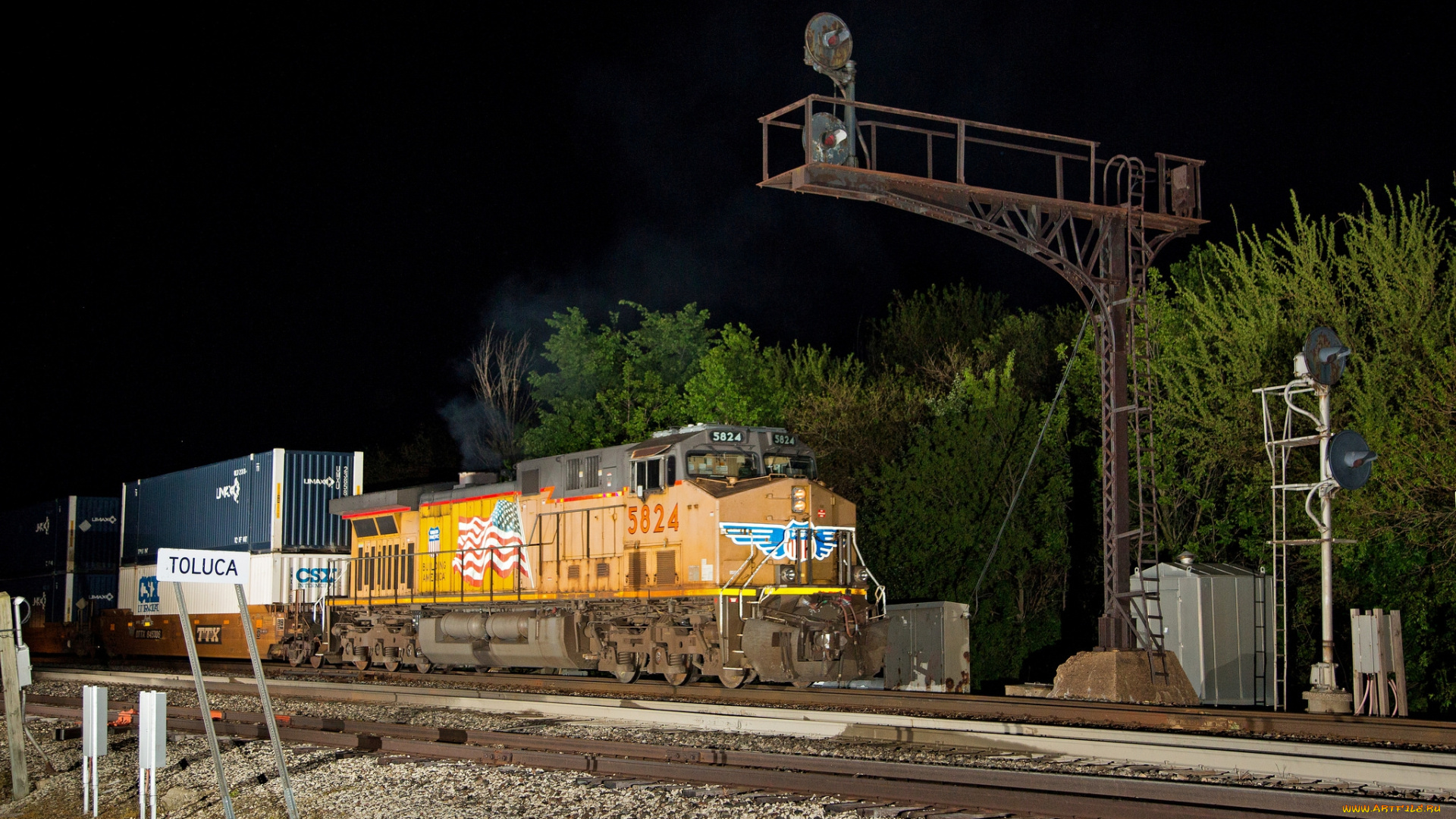 техника, поезда, локомотив, состав