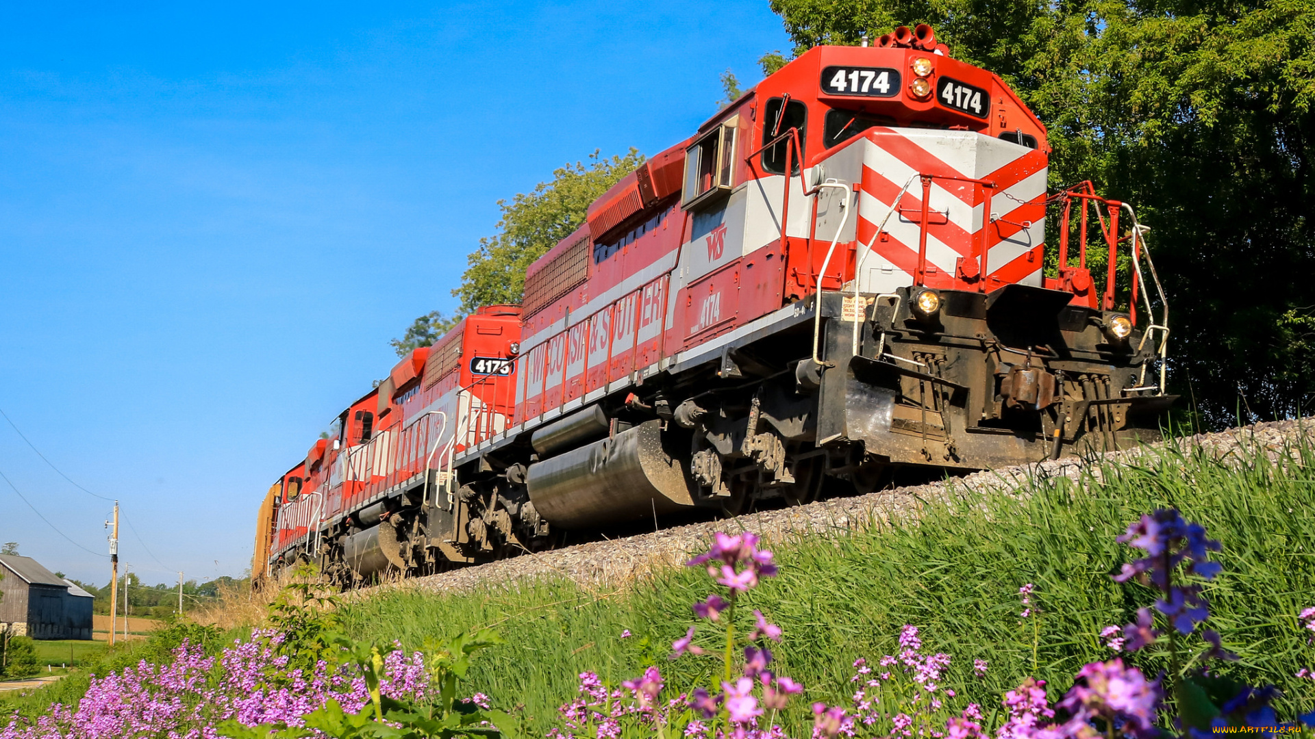 техника, поезда, состав, локомотив