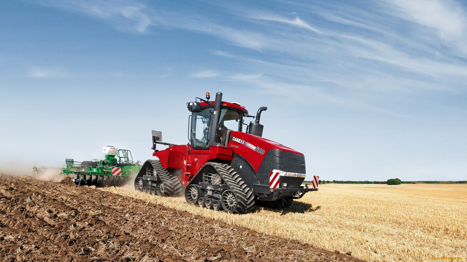 техника, тракторы, на, гусенецах, case