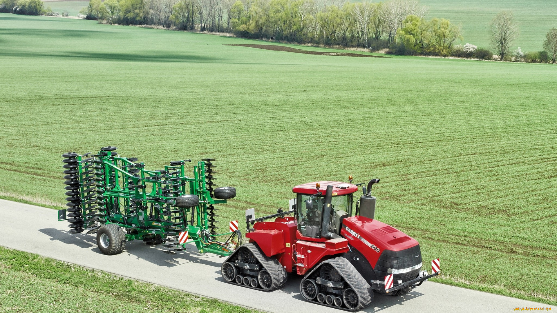 техника, тракторы, на, гусенецах, case