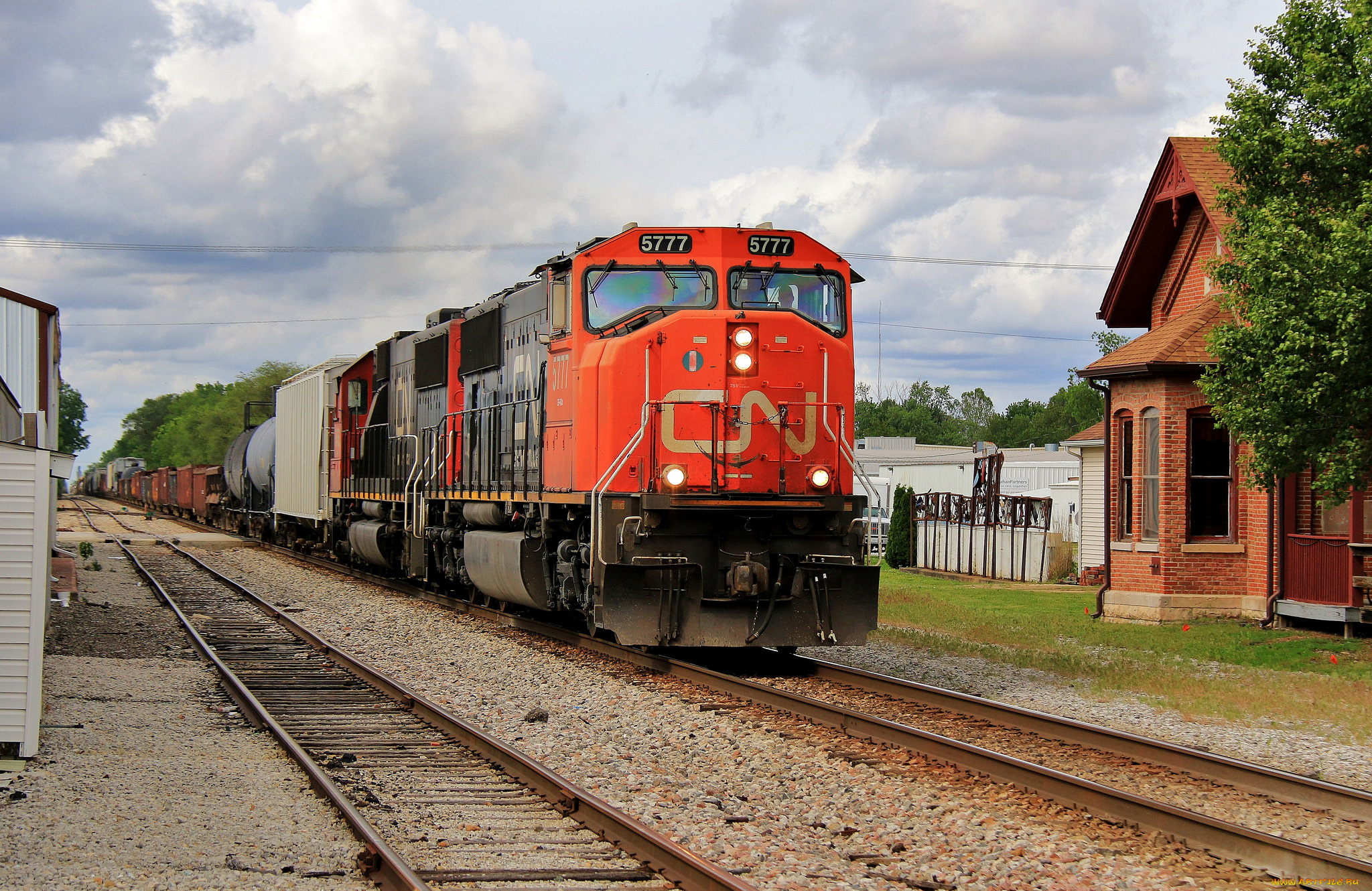 техника, поезда, локомотив, состав