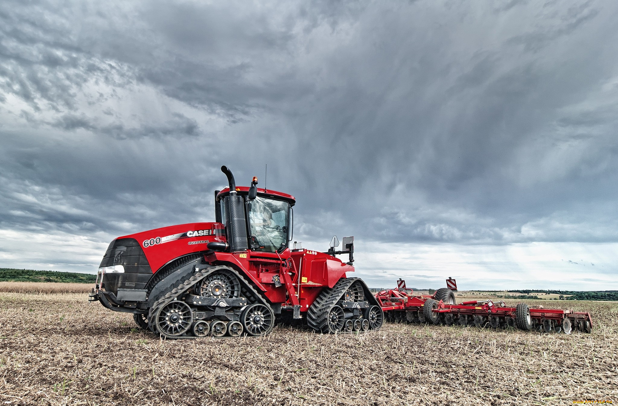 техника, тракторы, на, гусенецах, case