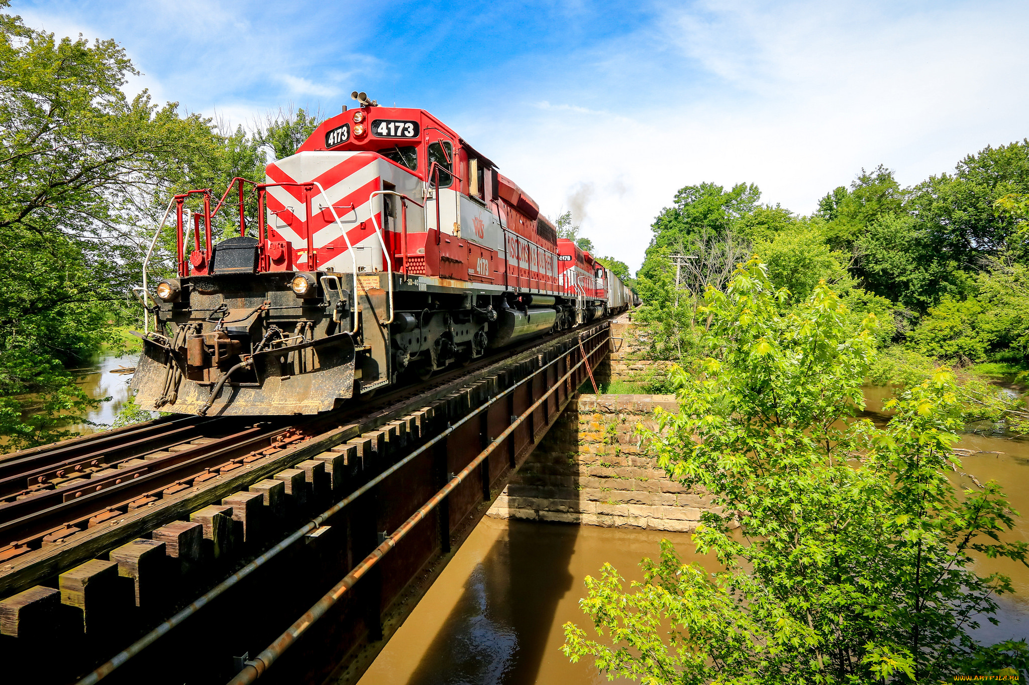 техника, поезда, локомотив, состав