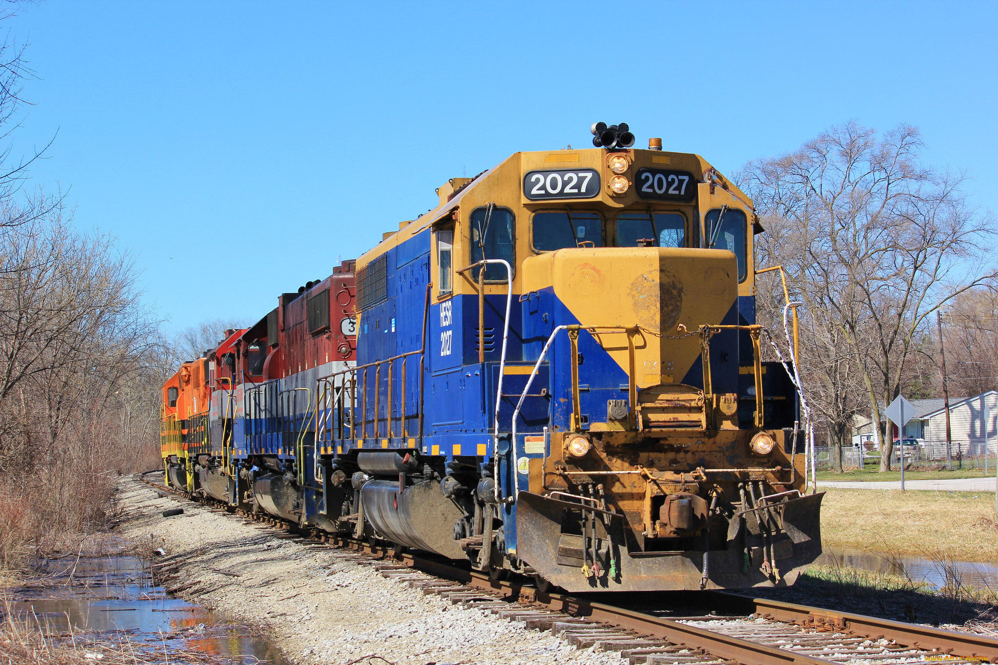 техника, поезда, локомотив, состав