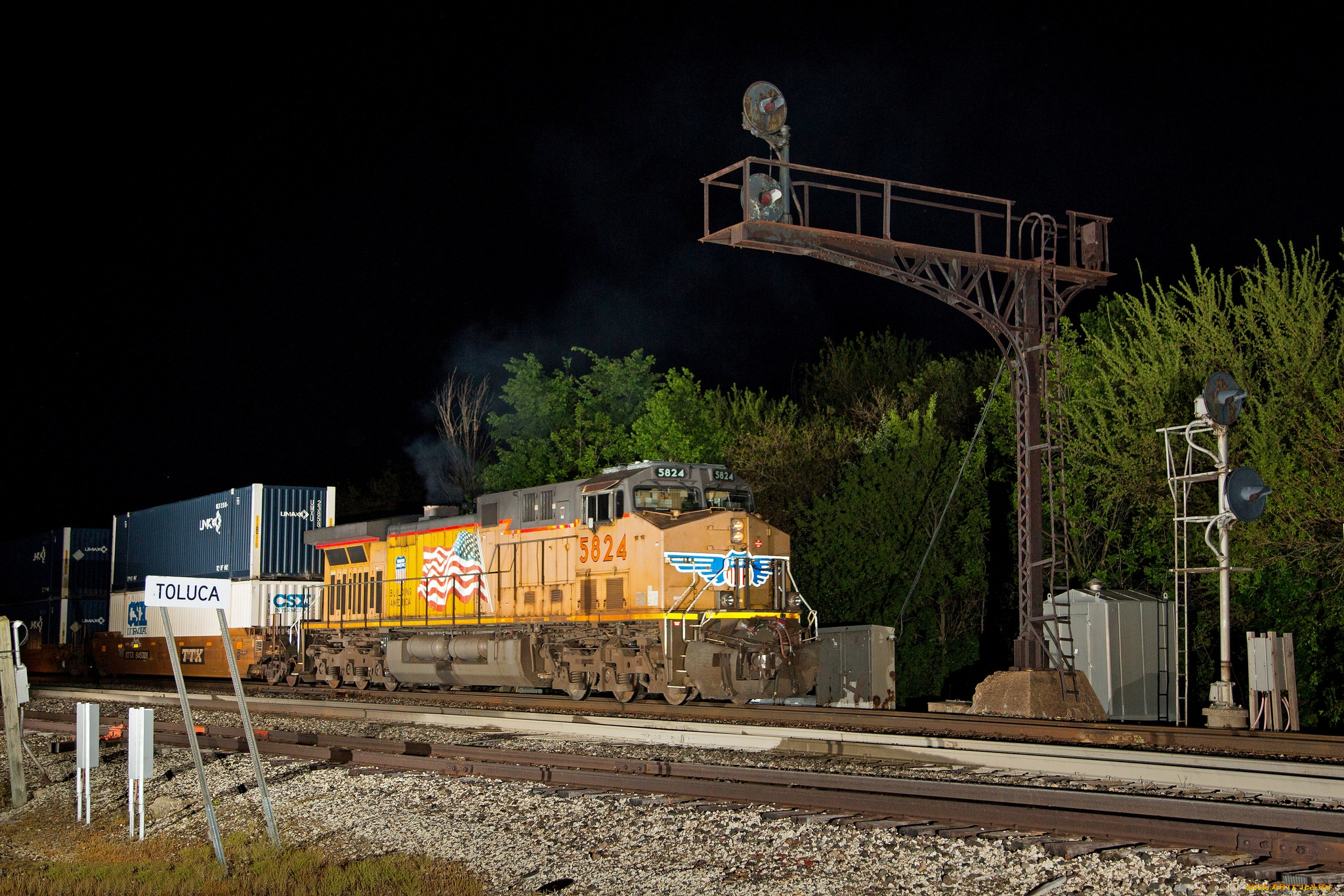 техника, поезда, локомотив, состав