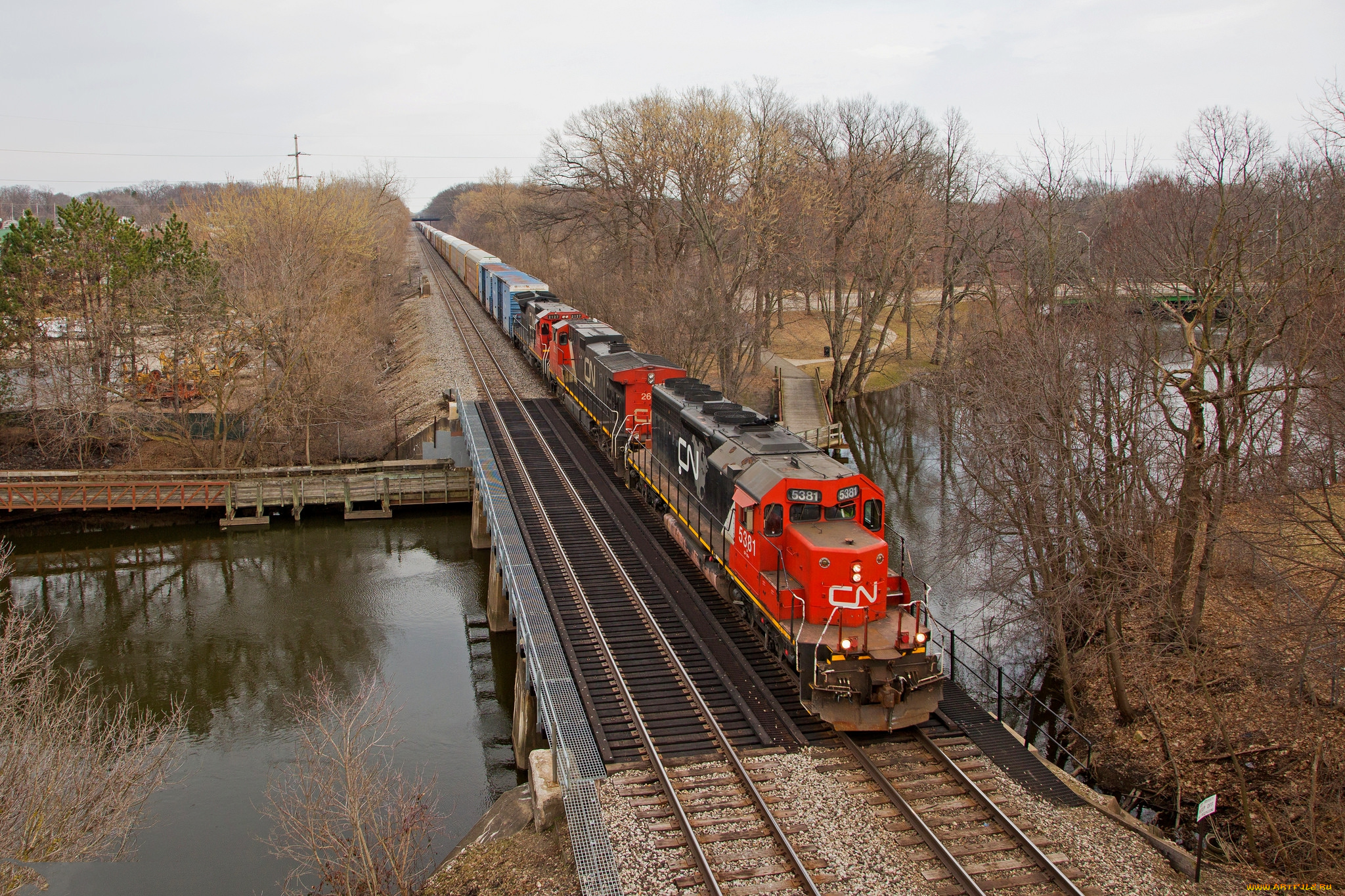 техника, поезда, локомотив, состав