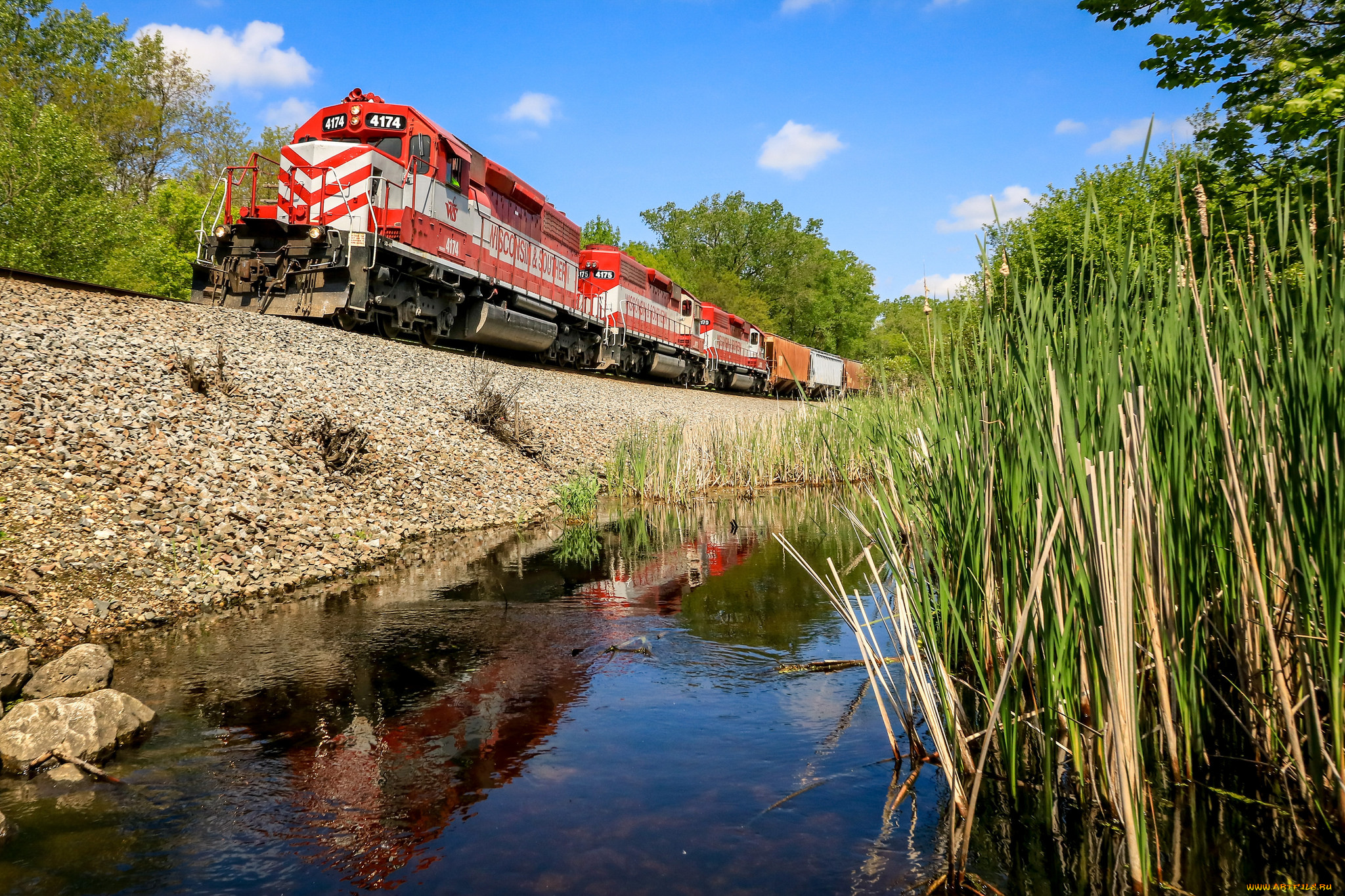 техника, поезда, состав, локомотив