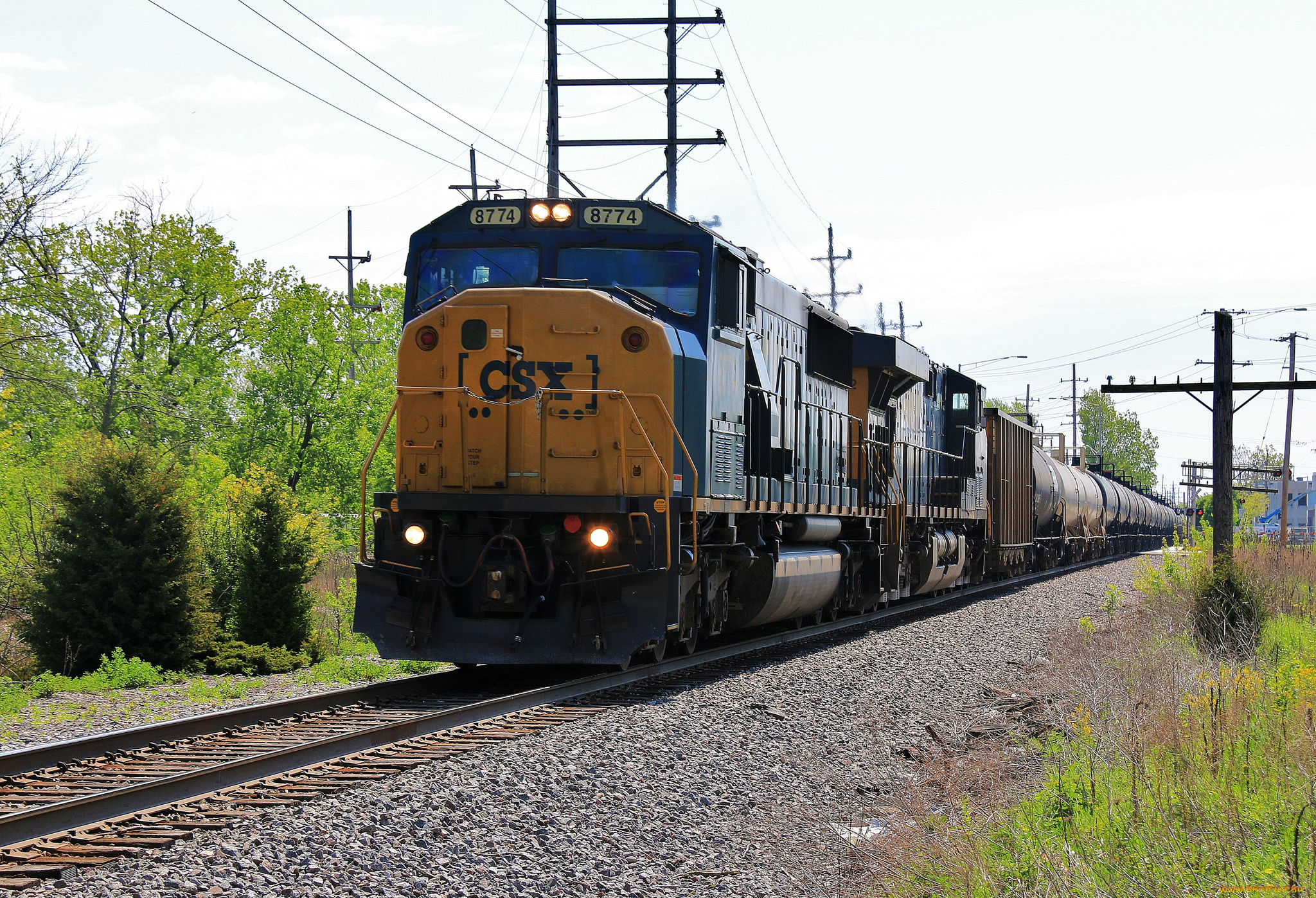 техника, поезда, локомотив, состав