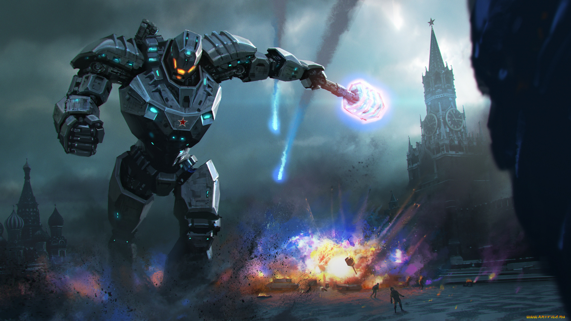 фэнтези, роботы, , киборги, , механизмы, russia, jaeger, ratnik, pacific, rim, робот