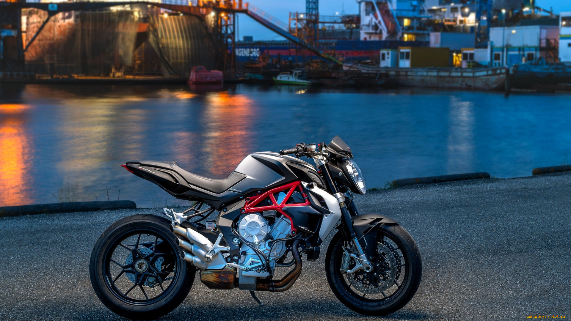 mv, augusta, brutale, 800, мотоциклы, mv, agusta, морской, порт, mv, augusta, harbor, мотоцикл, wallhaven, brutale, 800