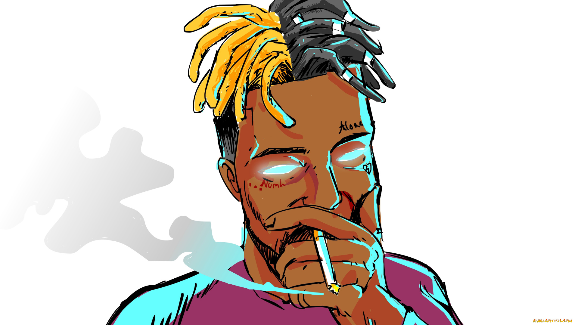 рисованное, кино, xxxtentacion