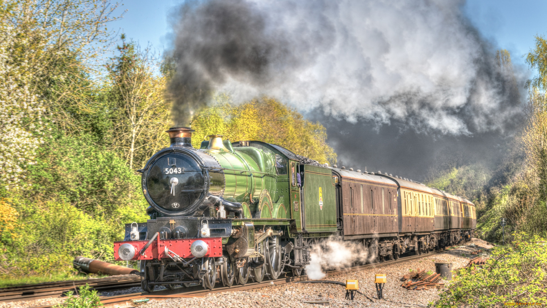 техника, паровозы, состав, локомотив