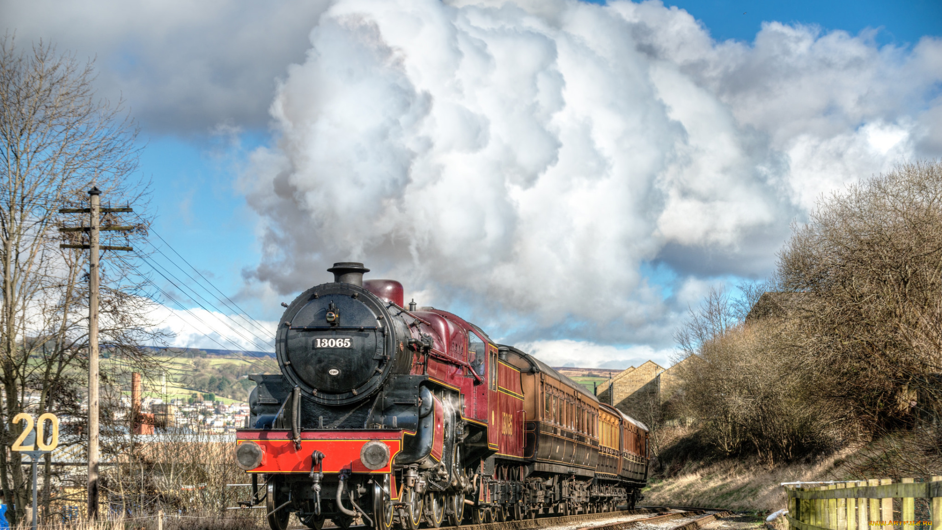 техника, паровозы, состав, локомотив