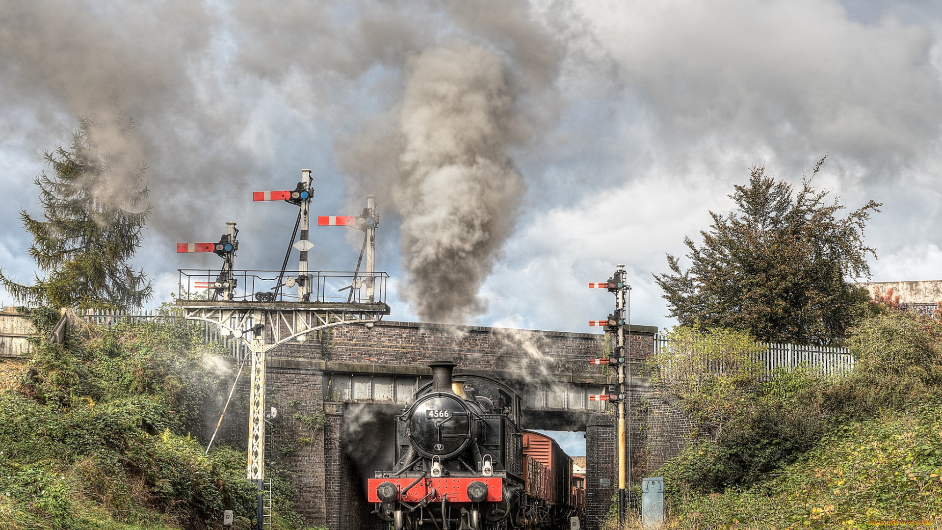 техника, паровозы, состав, локомотив