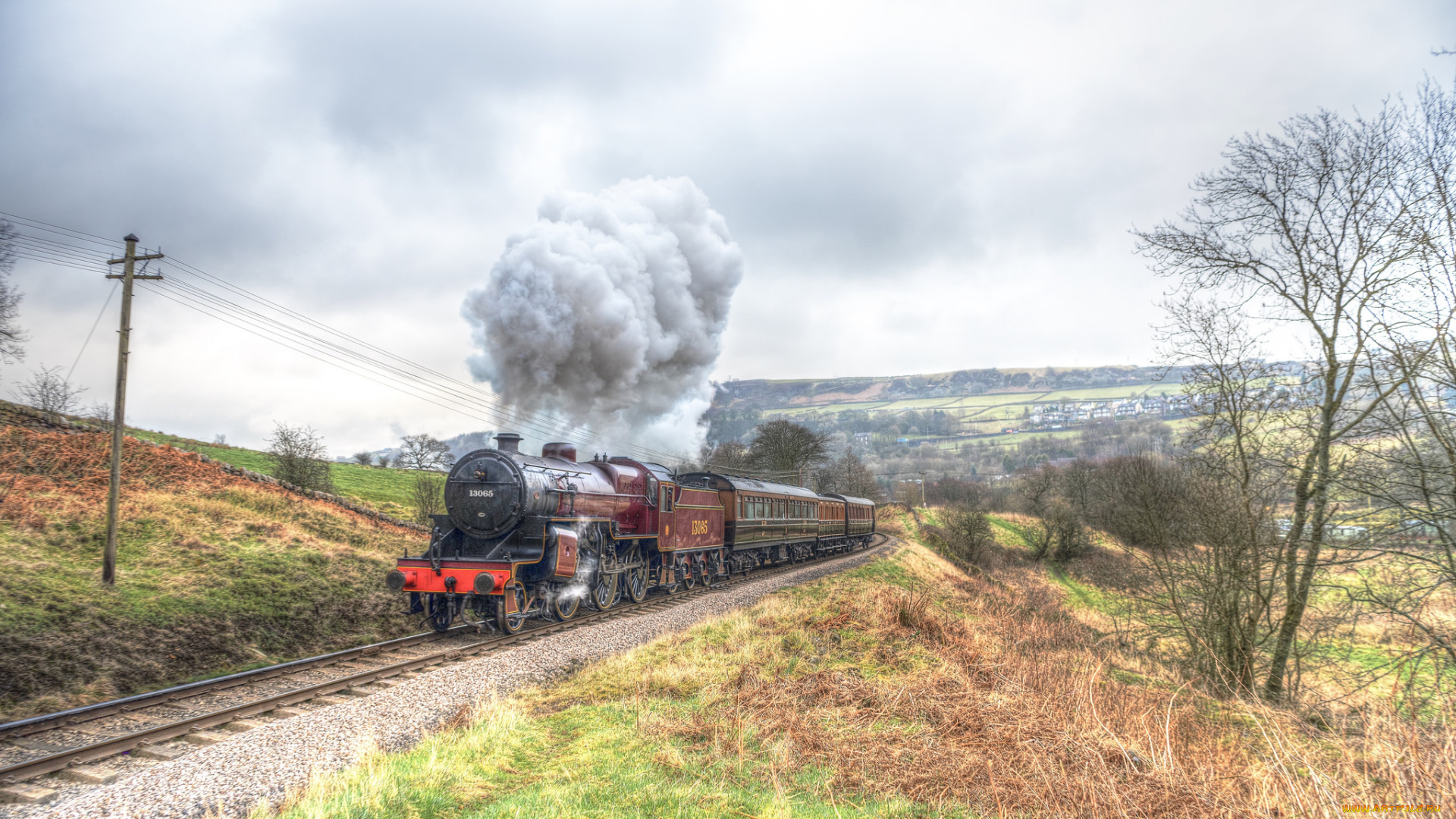 техника, паровозы, состав, локомотив