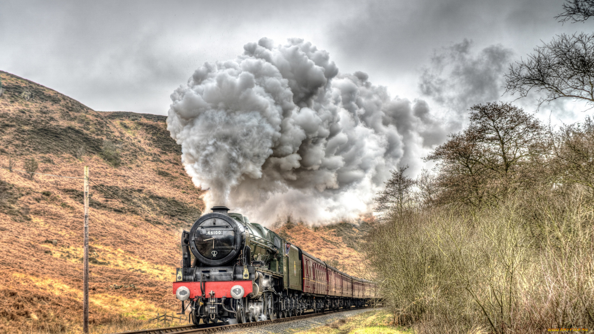 техника, паровозы, состав, локомотив