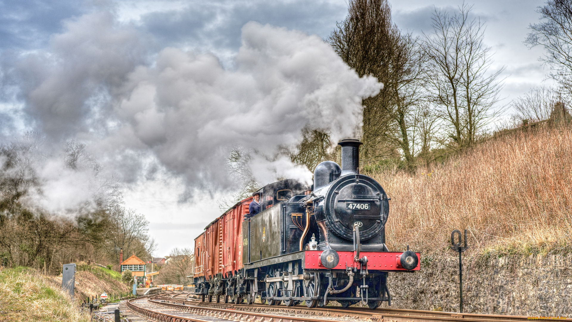 техника, паровозы, состав, локомотив