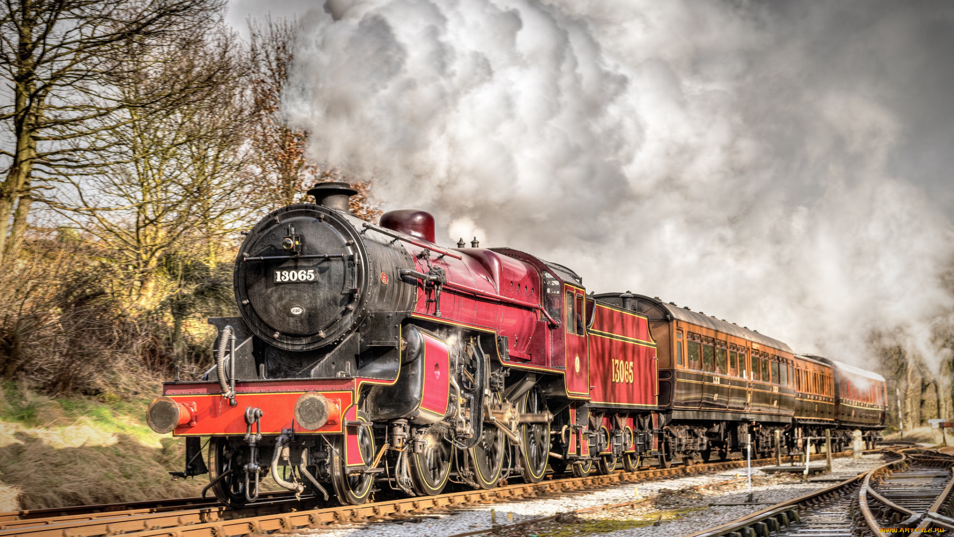 техника, паровозы, состав, локомотив