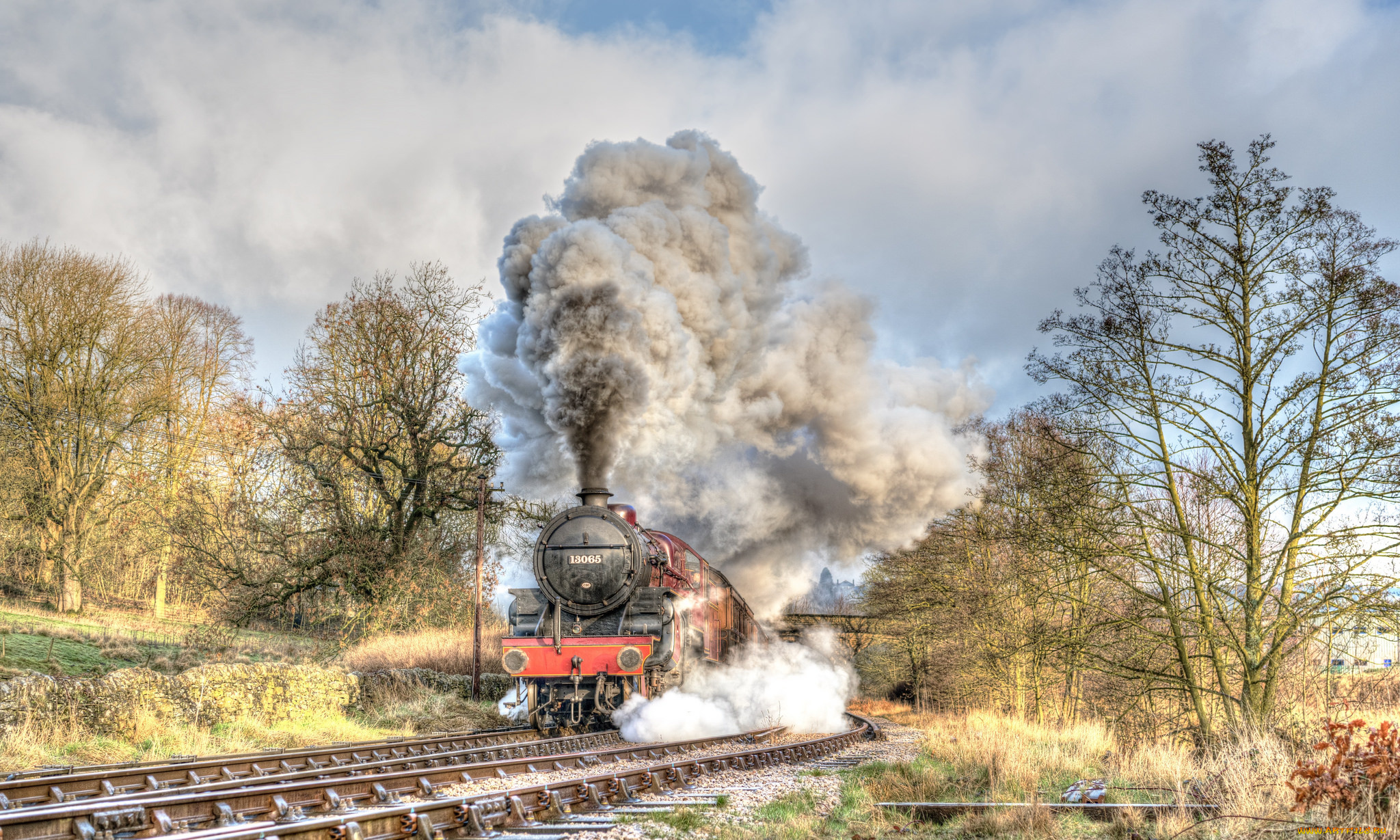 техника, паровозы, состав, локомотив